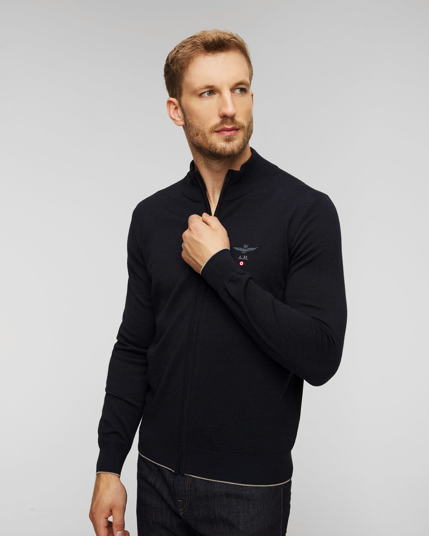 Pull en laine pour hommes  Aeronautica Militare