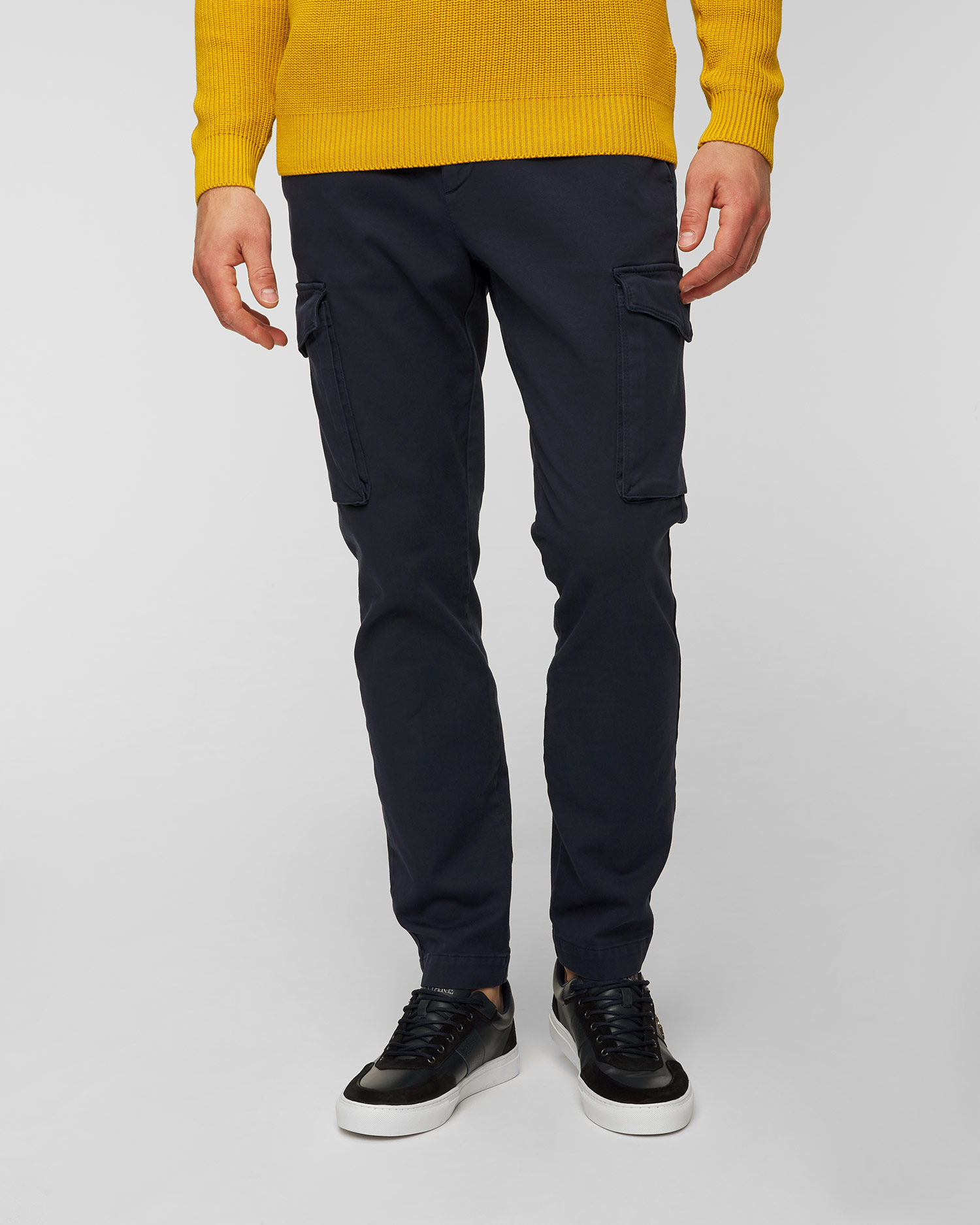 Pantalon cargo pour hommes Aeronautica Militare Bleu marine