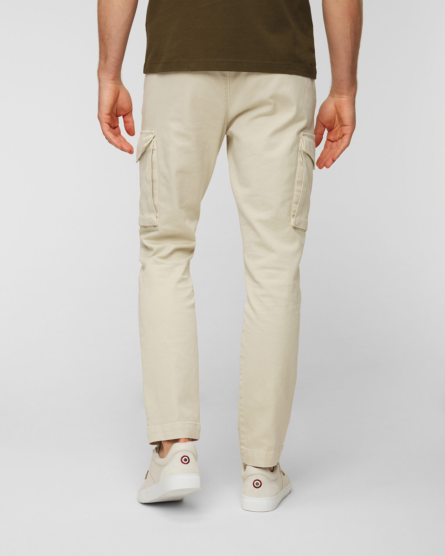 Pantalon cargo pour hommes Aeronautica Militare Beige