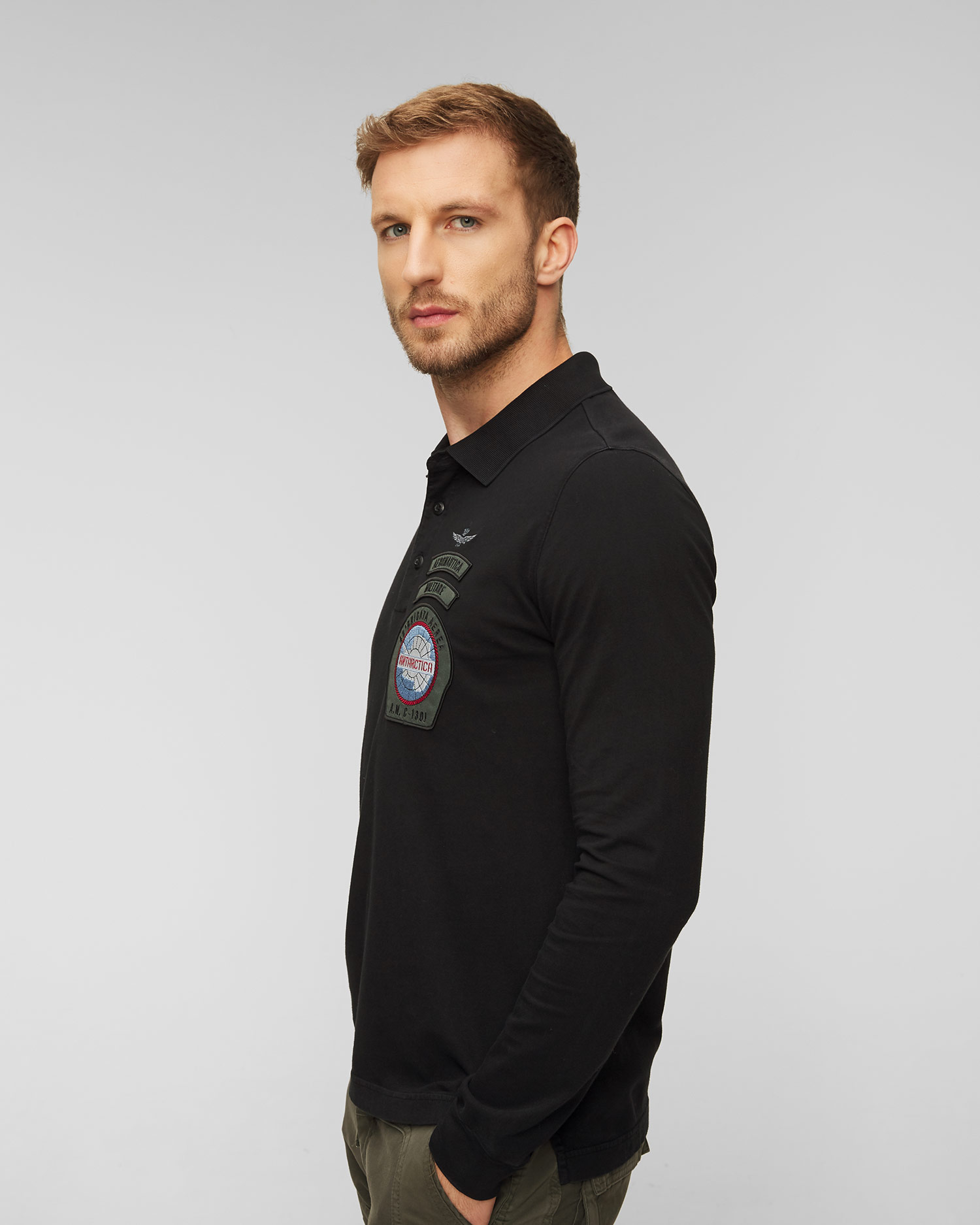 Pánske polo tričko s dlhým rukávom Aeronautica Militare