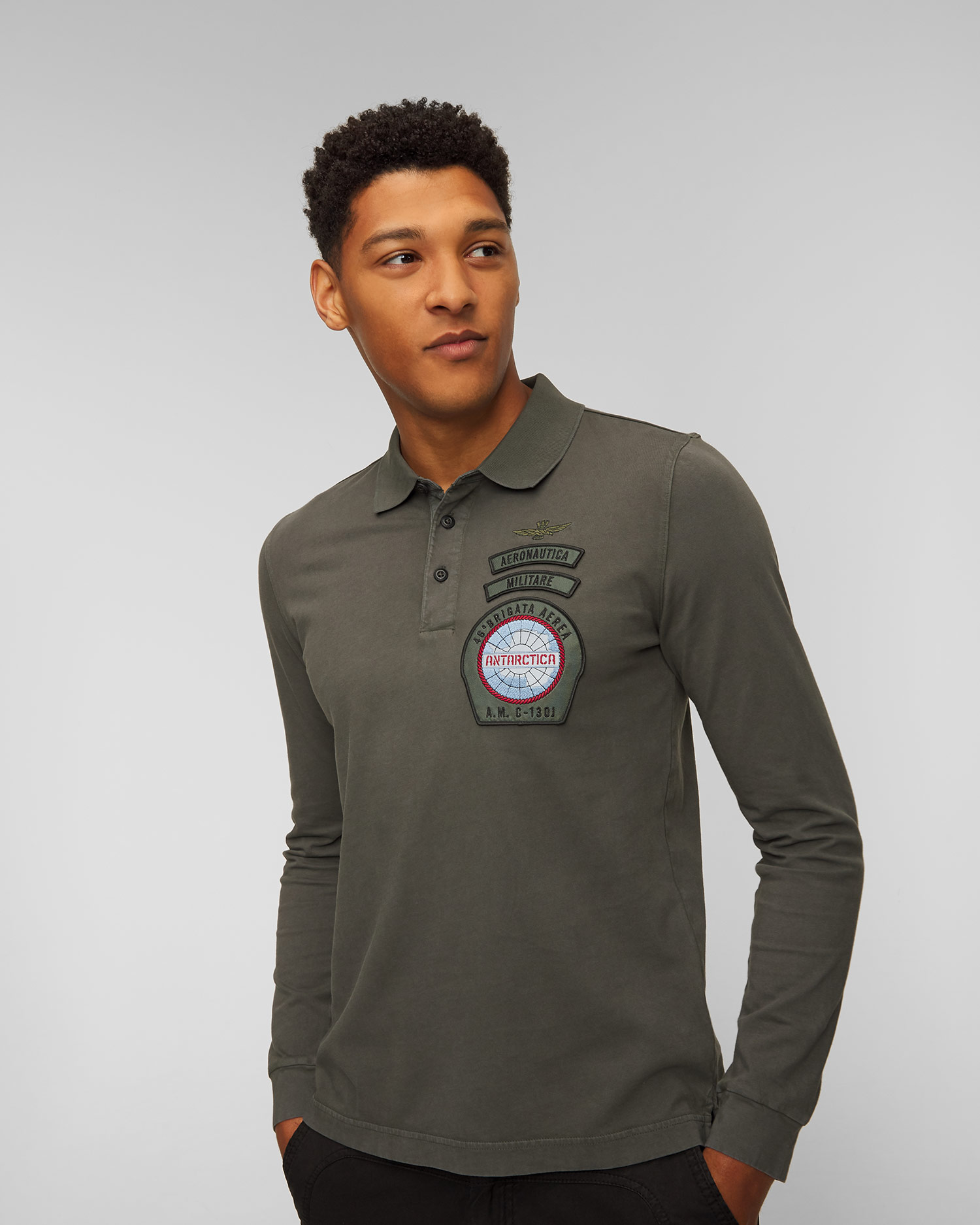 Pánske polo tričko s dlhým rukávom Aeronautica Militare