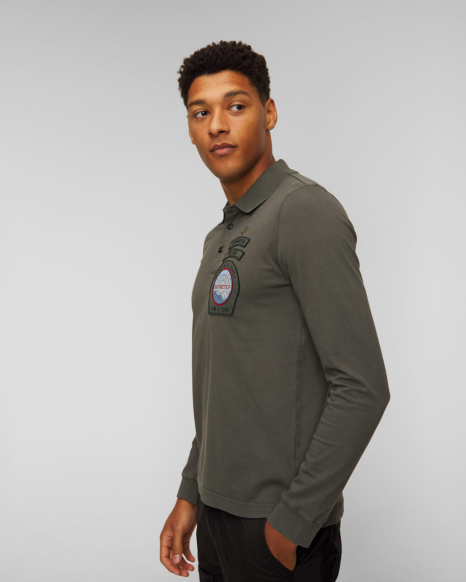 Pánske polo tričko s dlhým rukávom Aeronautica Militare