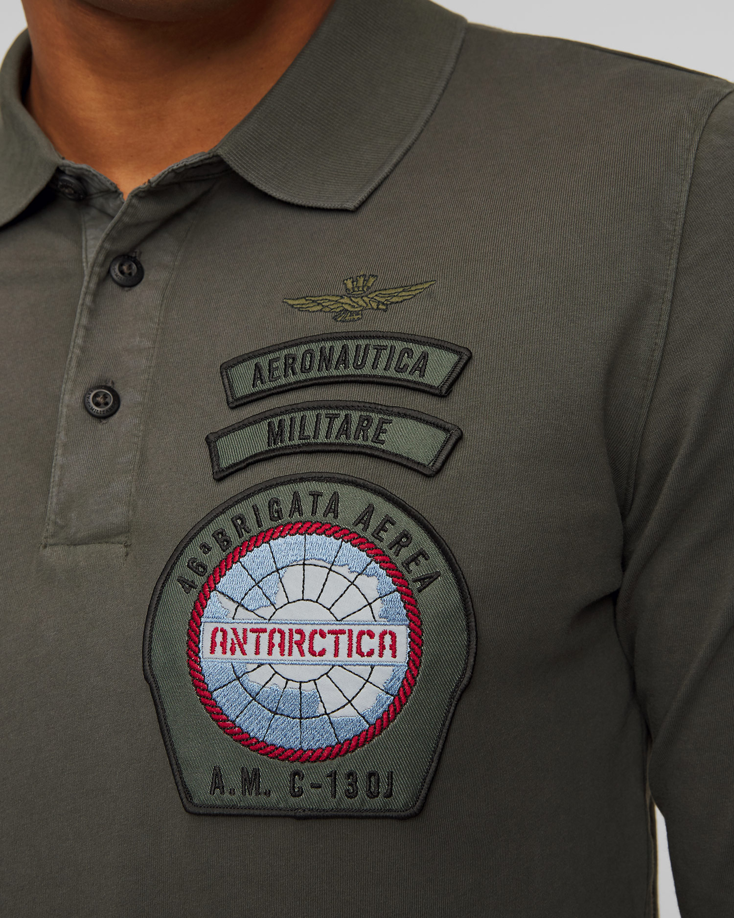 Pánske polo tričko s dlhým rukávom Aeronautica Militare