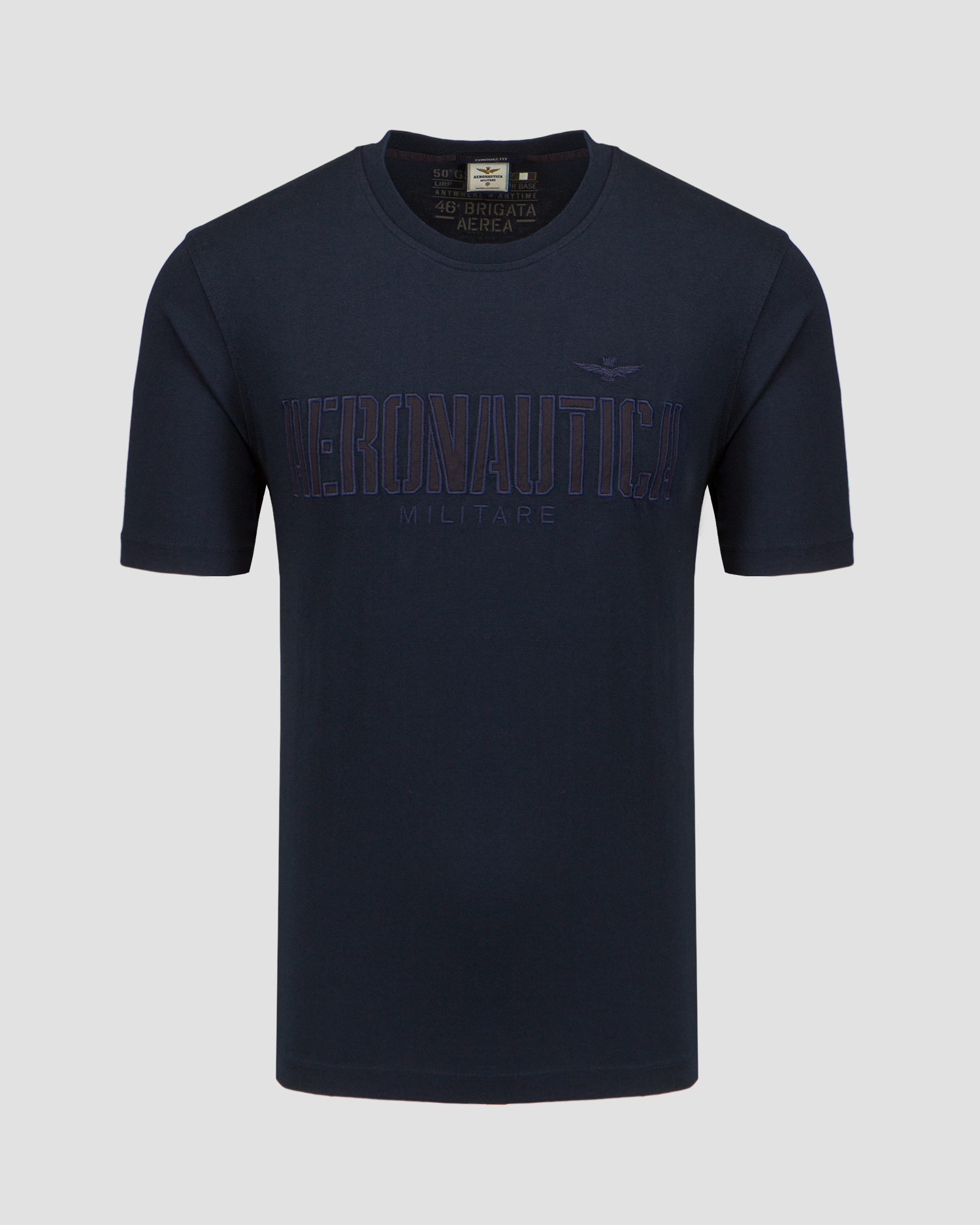 Aeronautica Militare Herren-T-Shirt Marineblau