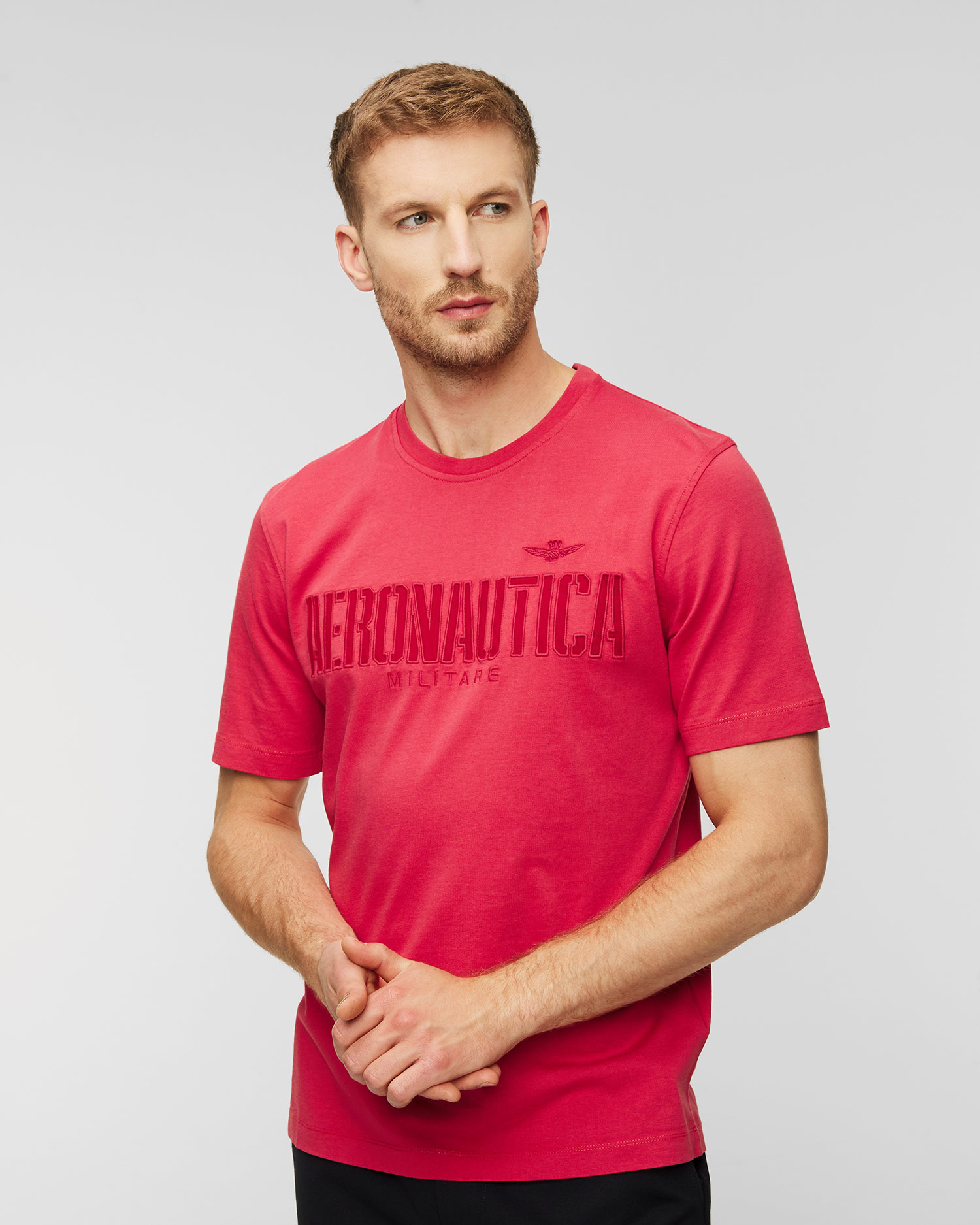 Aeronautica Militare Herren-T-Shirt Rosa