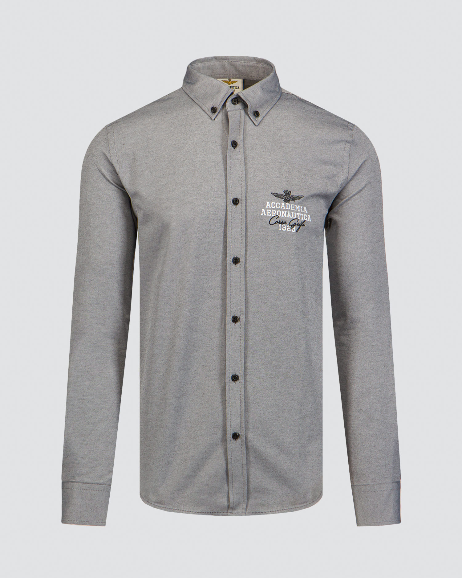 Chemise grise pour hommes Aeronautica Militare