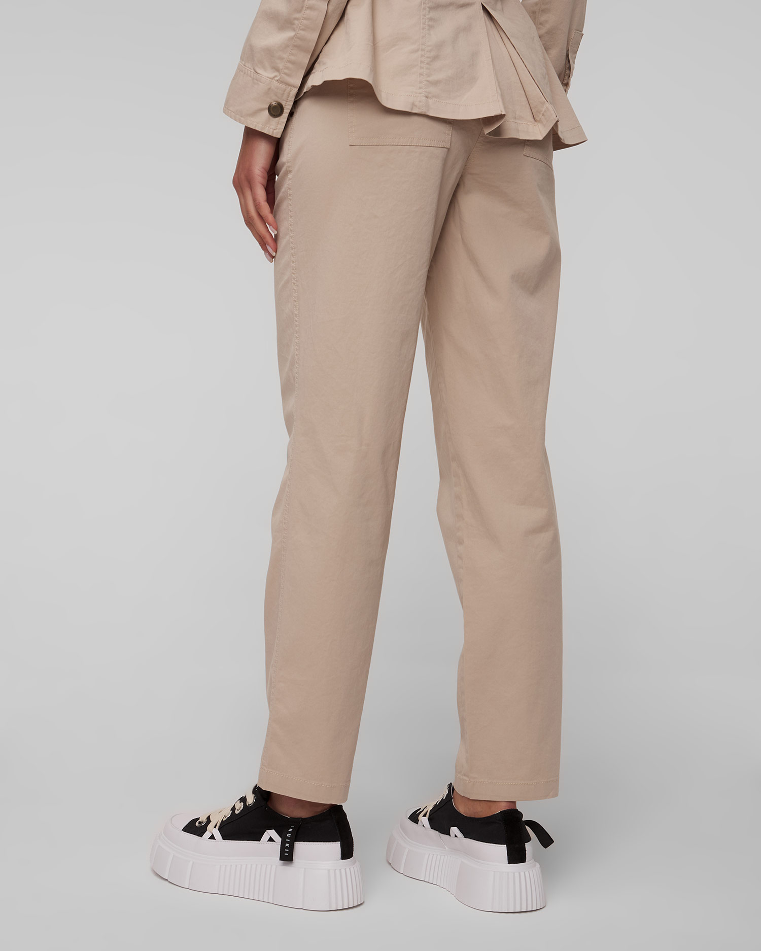 Pantalon beige pour femmes Aeronautica Militare