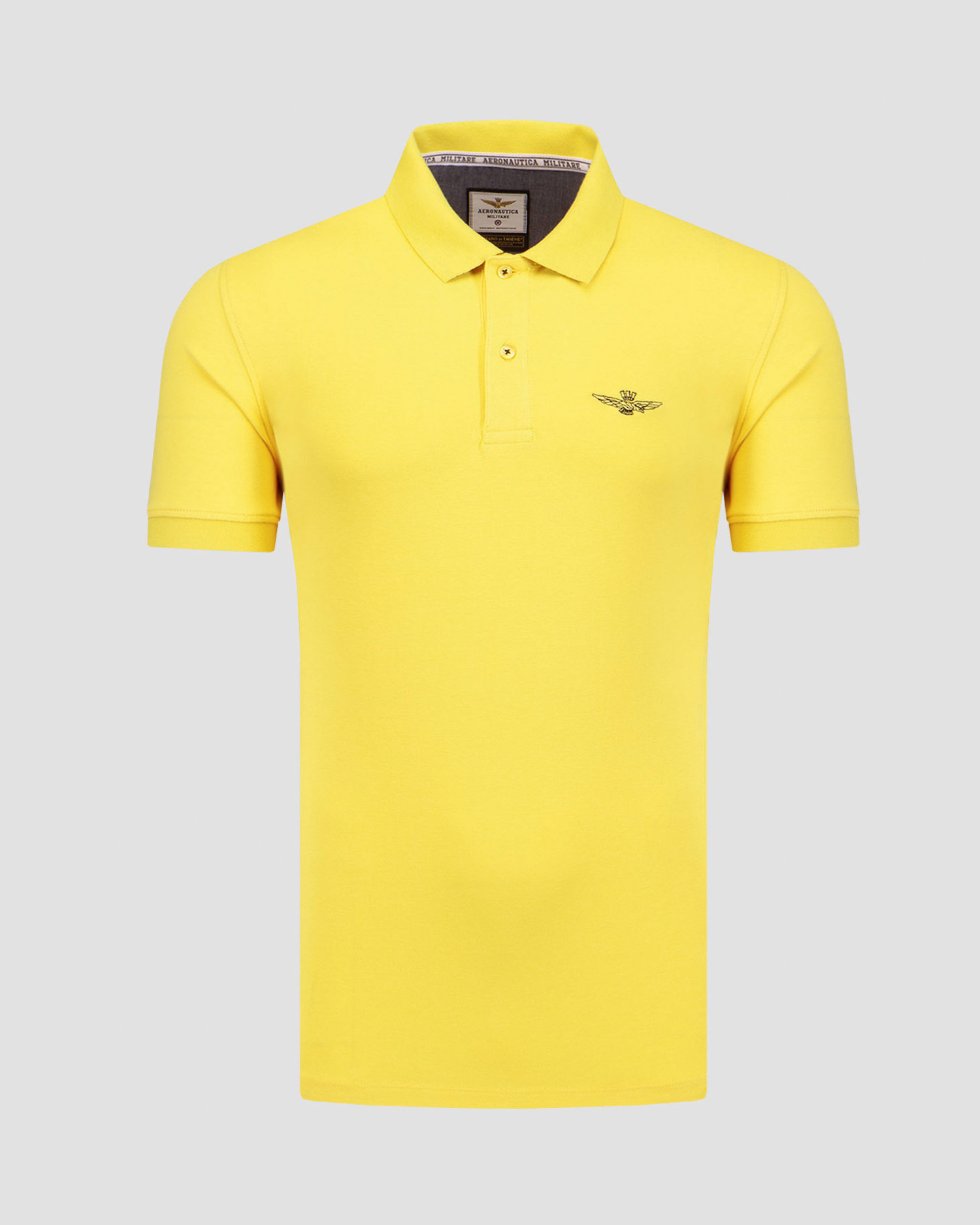 Tricou polo galben pentru bărbați Aeronautica Militare