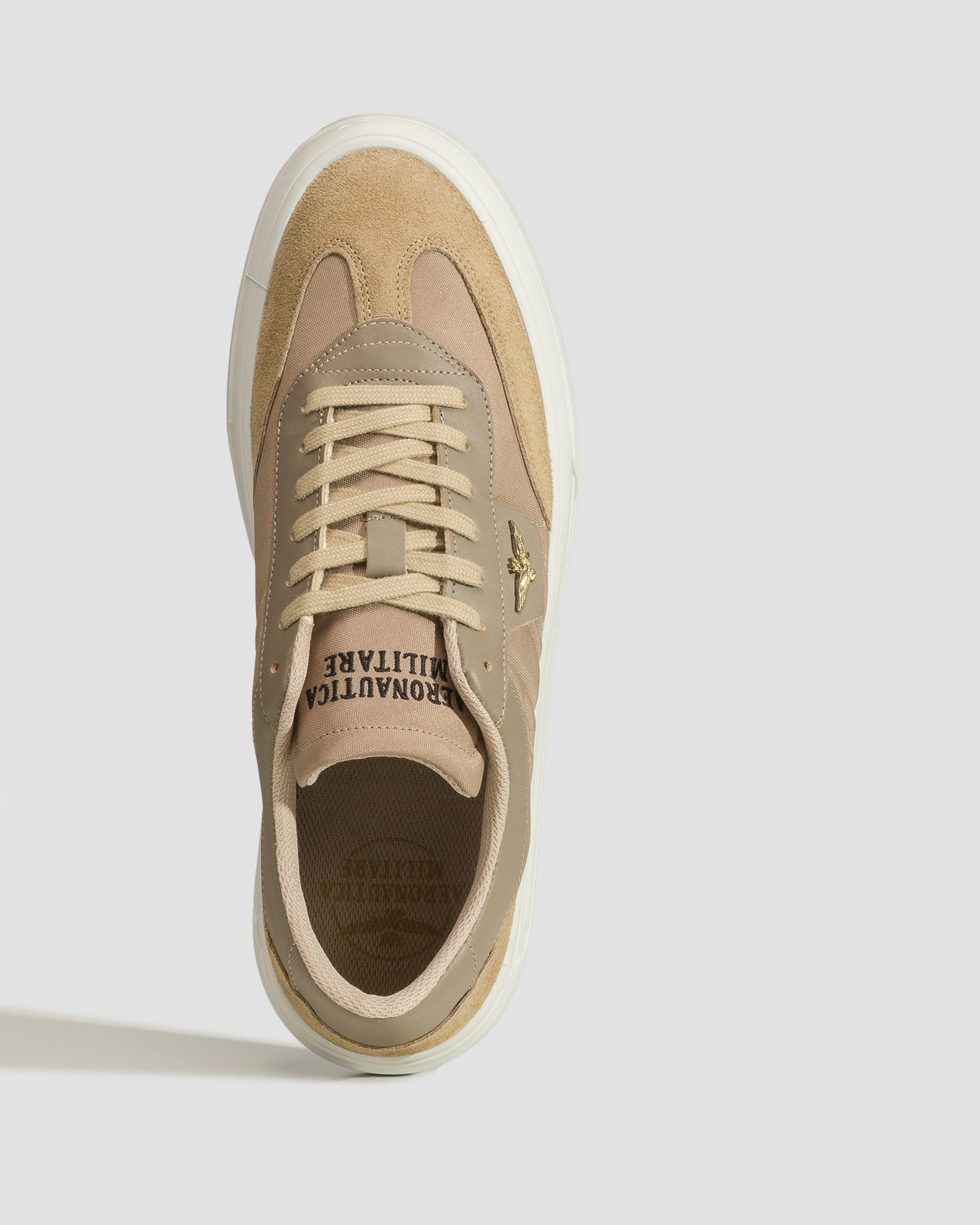 Scarpe beige da uomo Aeronautica Militare