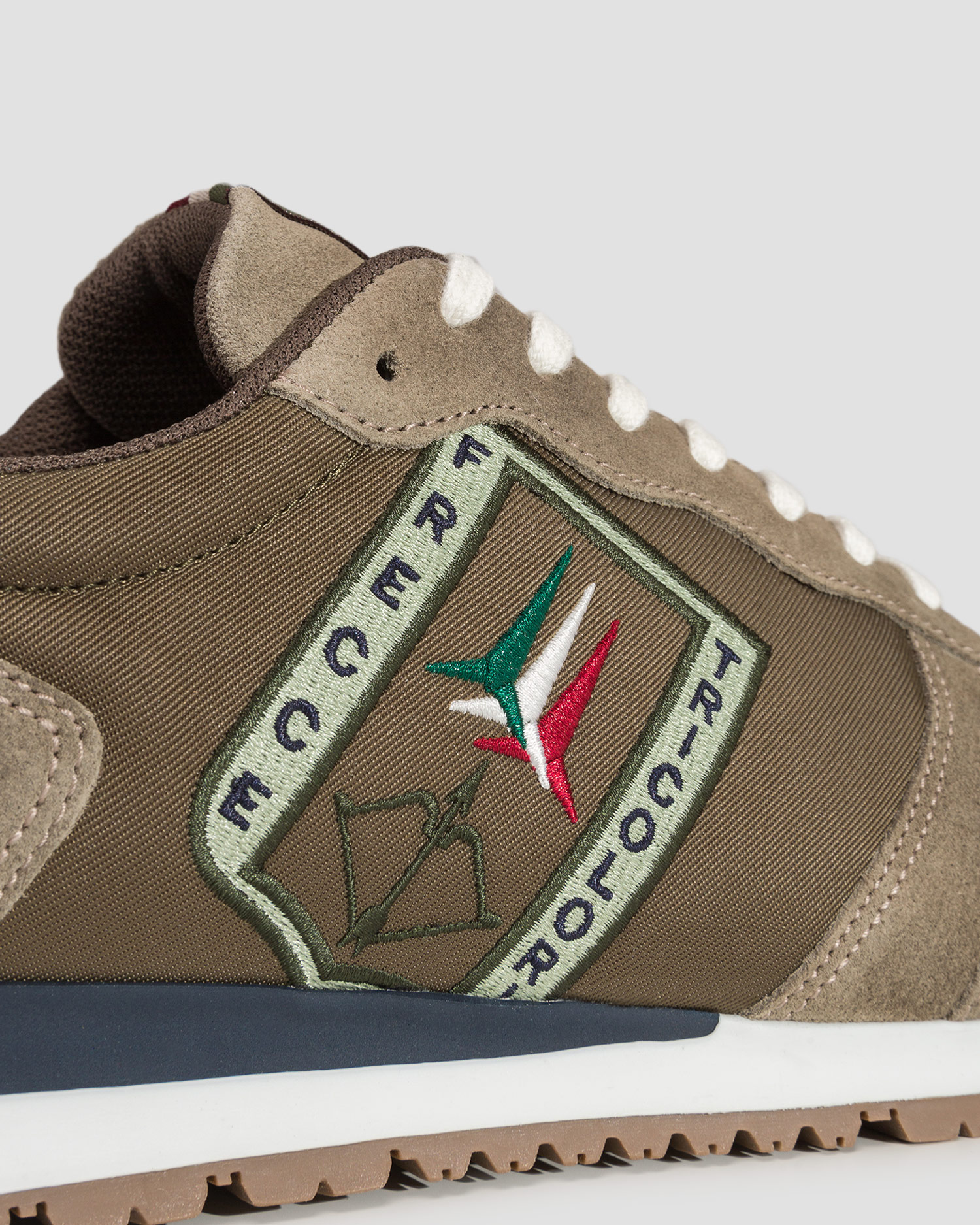 Scarpe verdi in pelle da uomo Aeronautica Militare