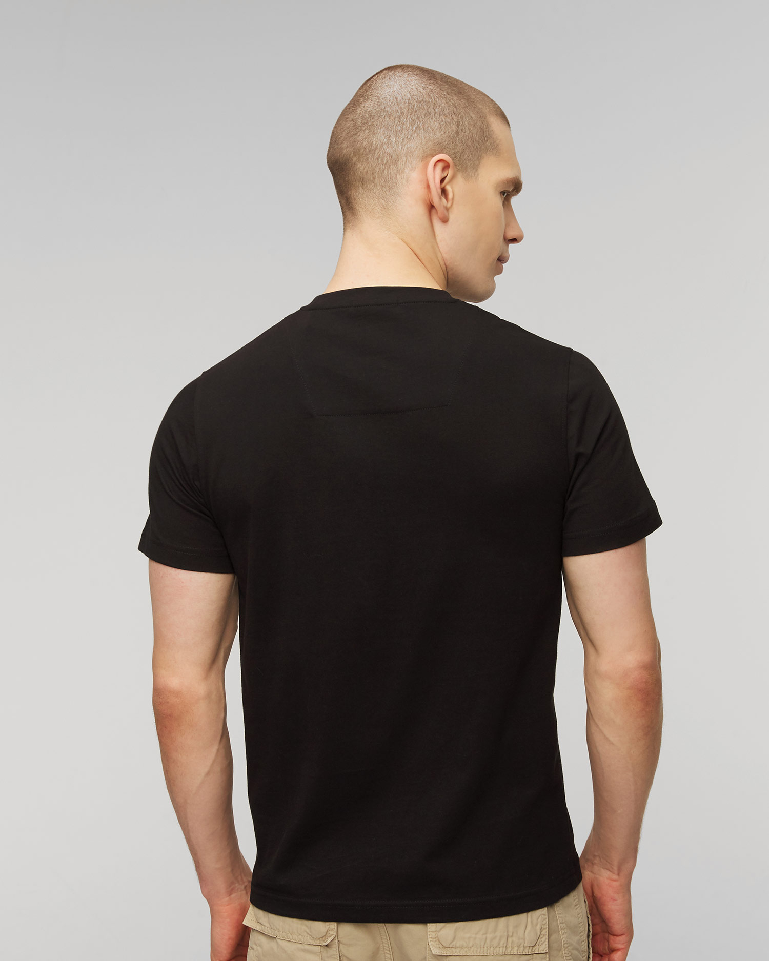 Tricou negru pentru bărbați Aeronautica Militare