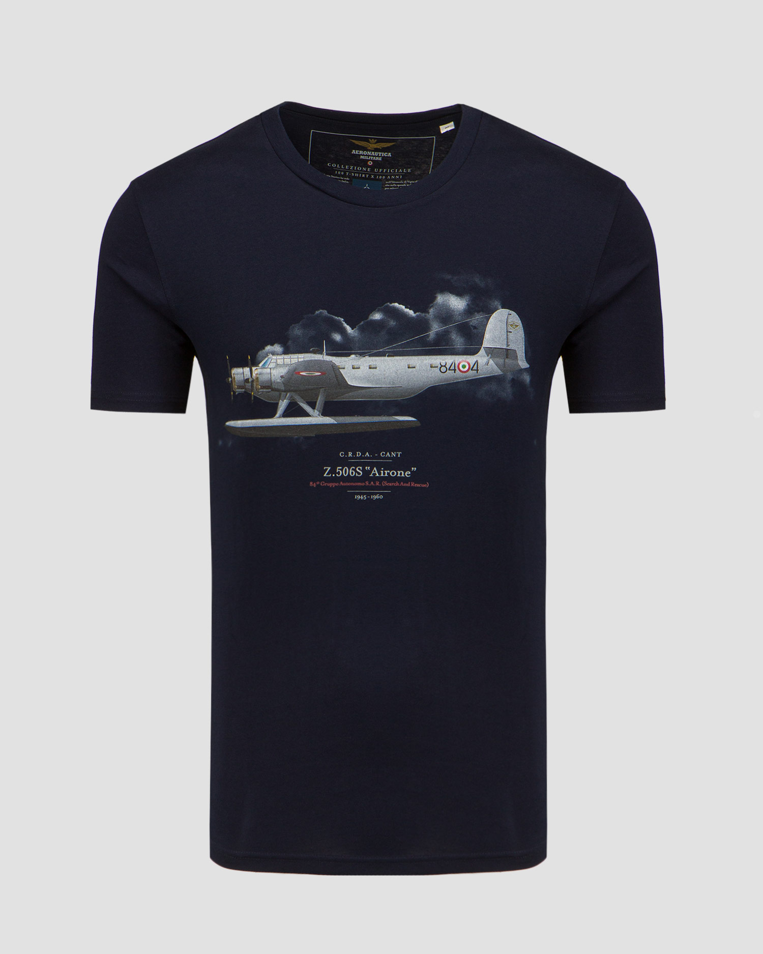 Tmavě modré pánské tričko Aeronautica Militare