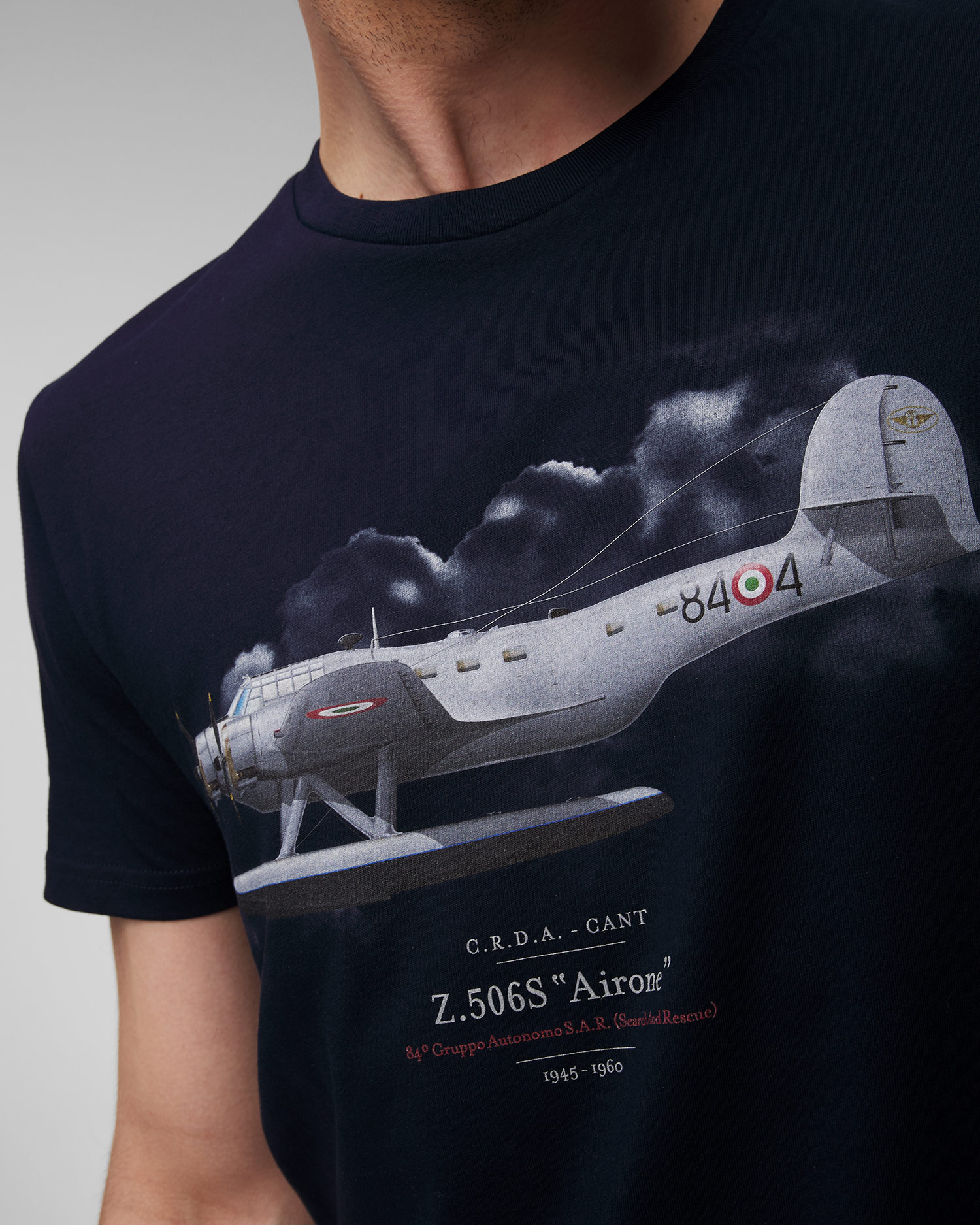 Tmavě modré pánské tričko Aeronautica Militare