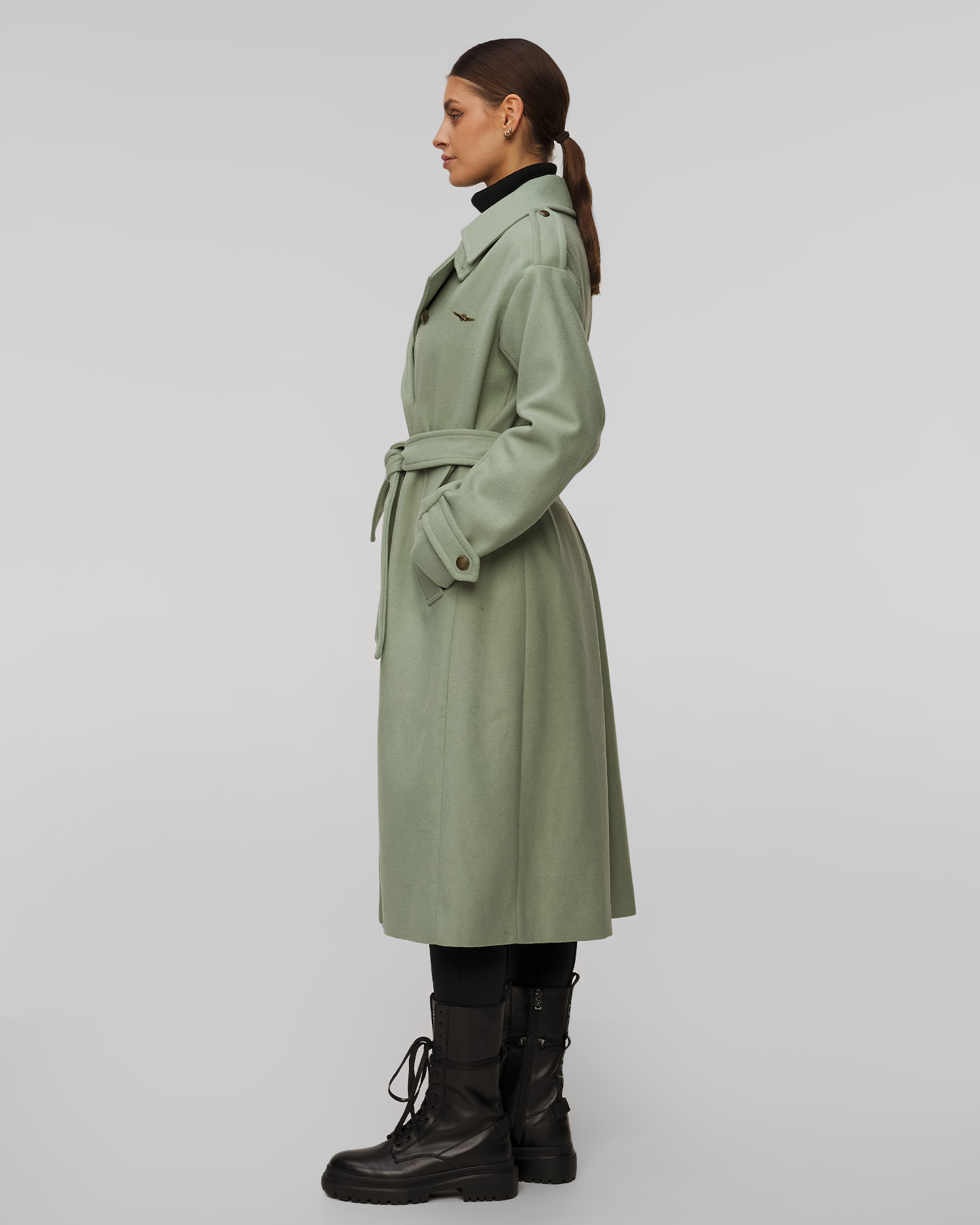 Vlněný dámský kabát Aeronautica Militare