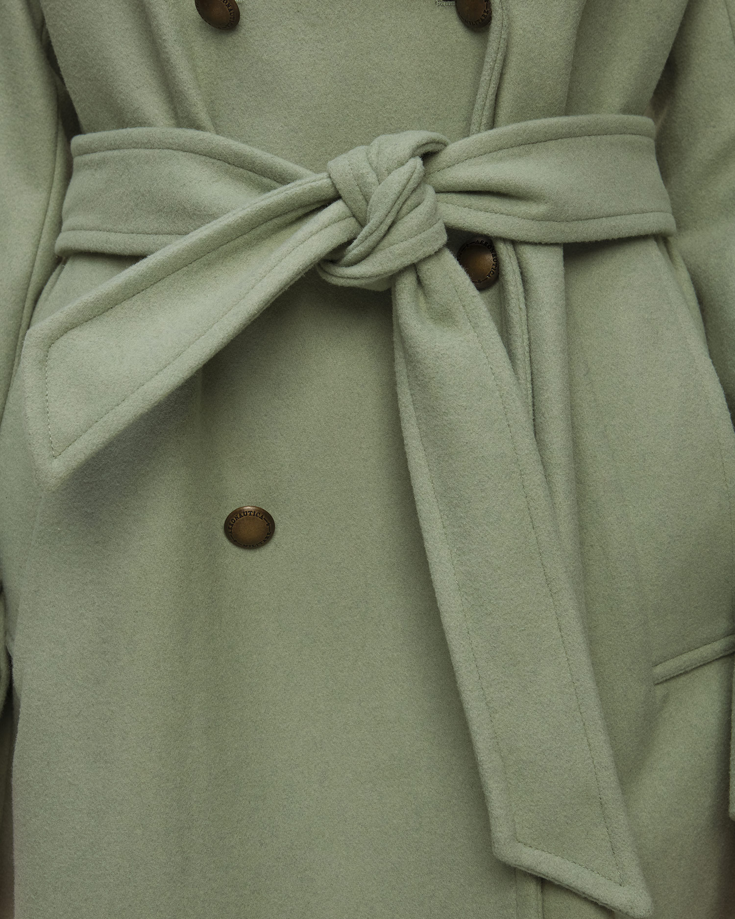 Vlněný dámský kabát Aeronautica Militare