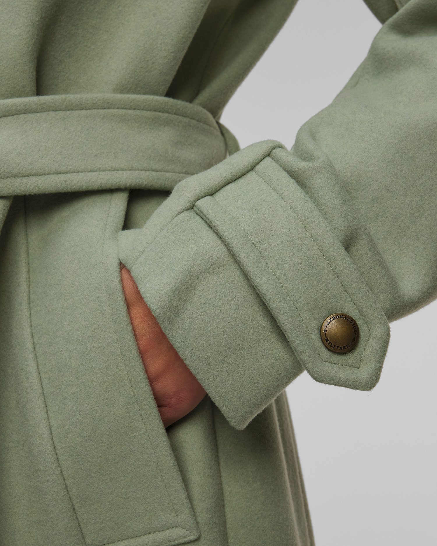 Vlněný dámský kabát Aeronautica Militare