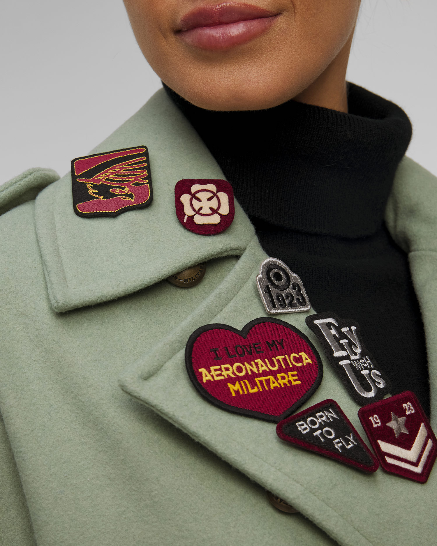Aeronautica Militare Wollmantel für Damen