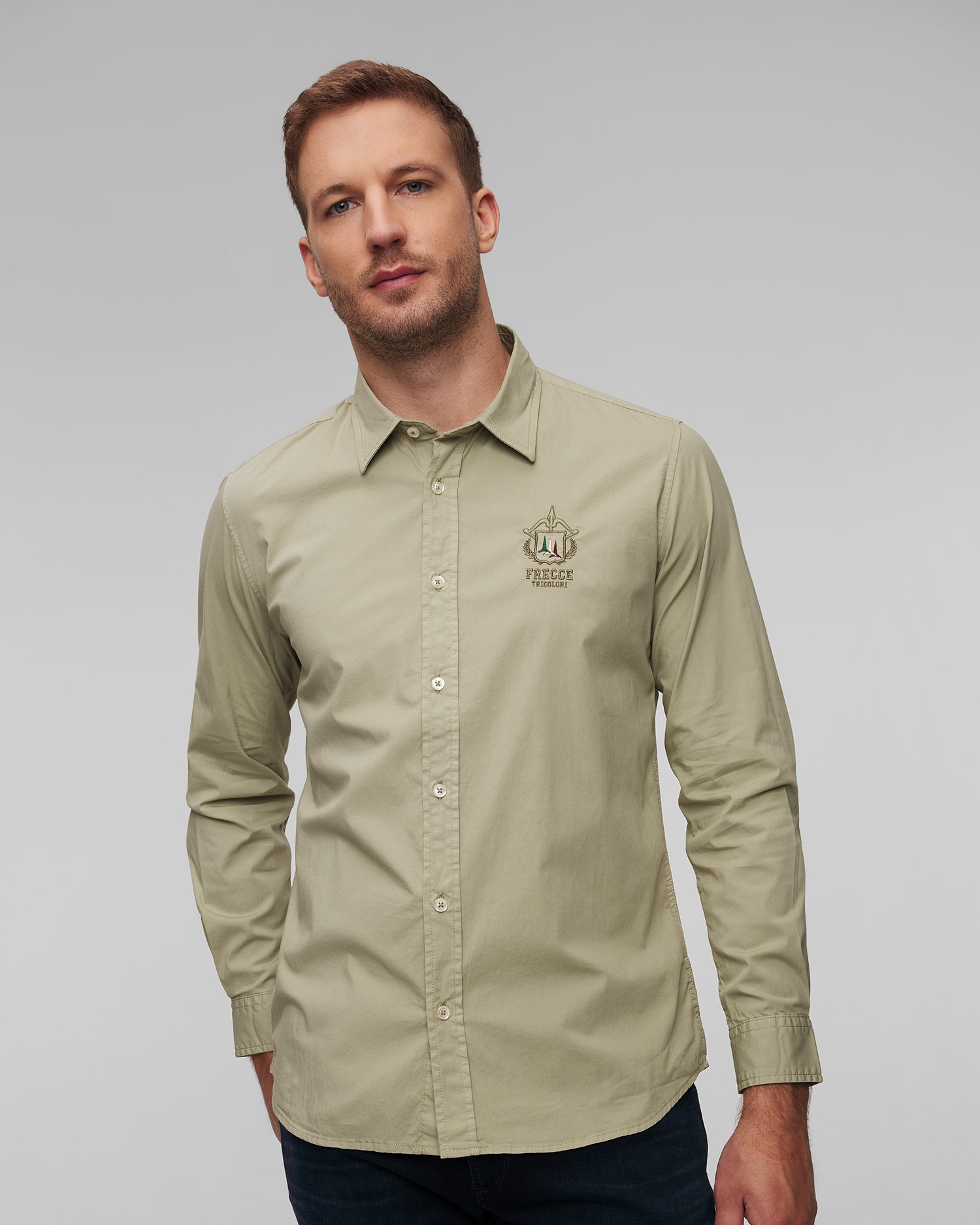 Aeronautica Militare Herrenhemd in Grün