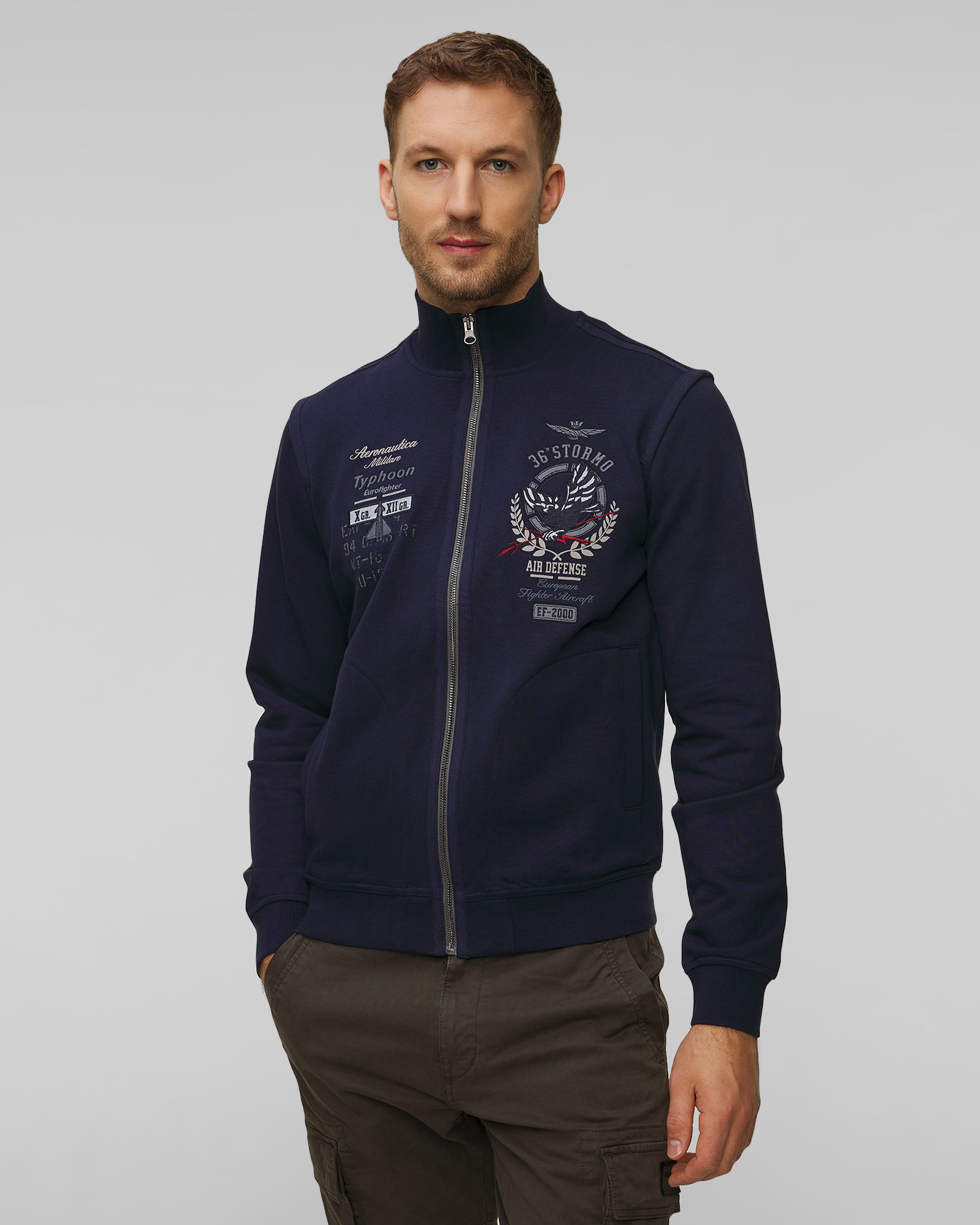 Men’s navy blue sweatshirt Aeronautica Militare