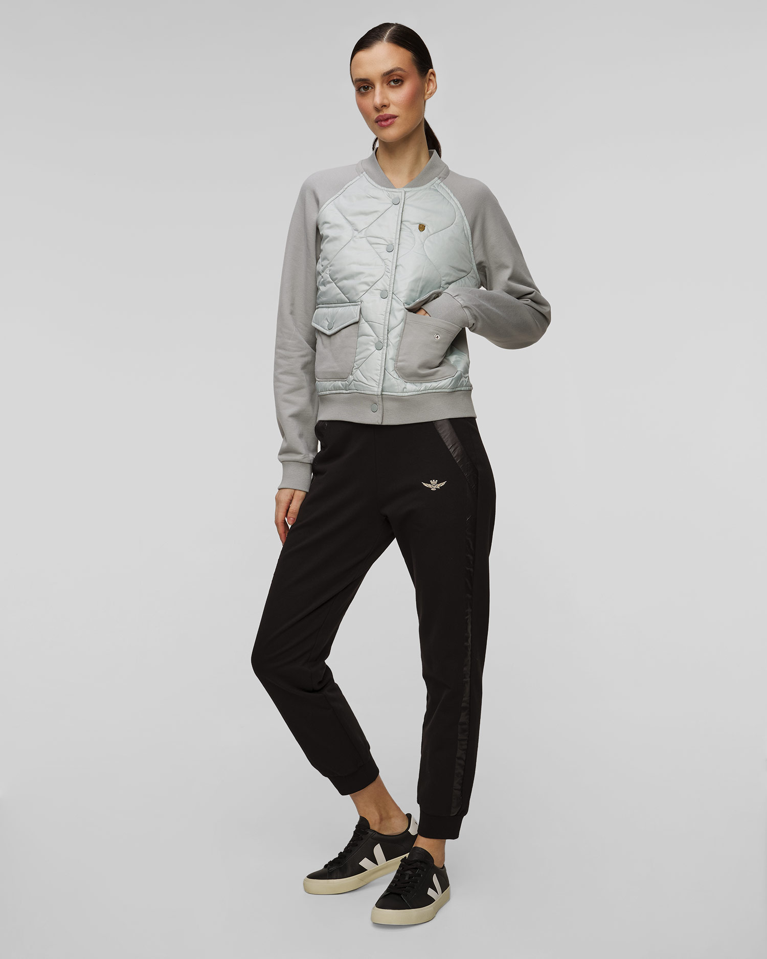 Aeronautica Militare Damen-Sweatshirt in Grau