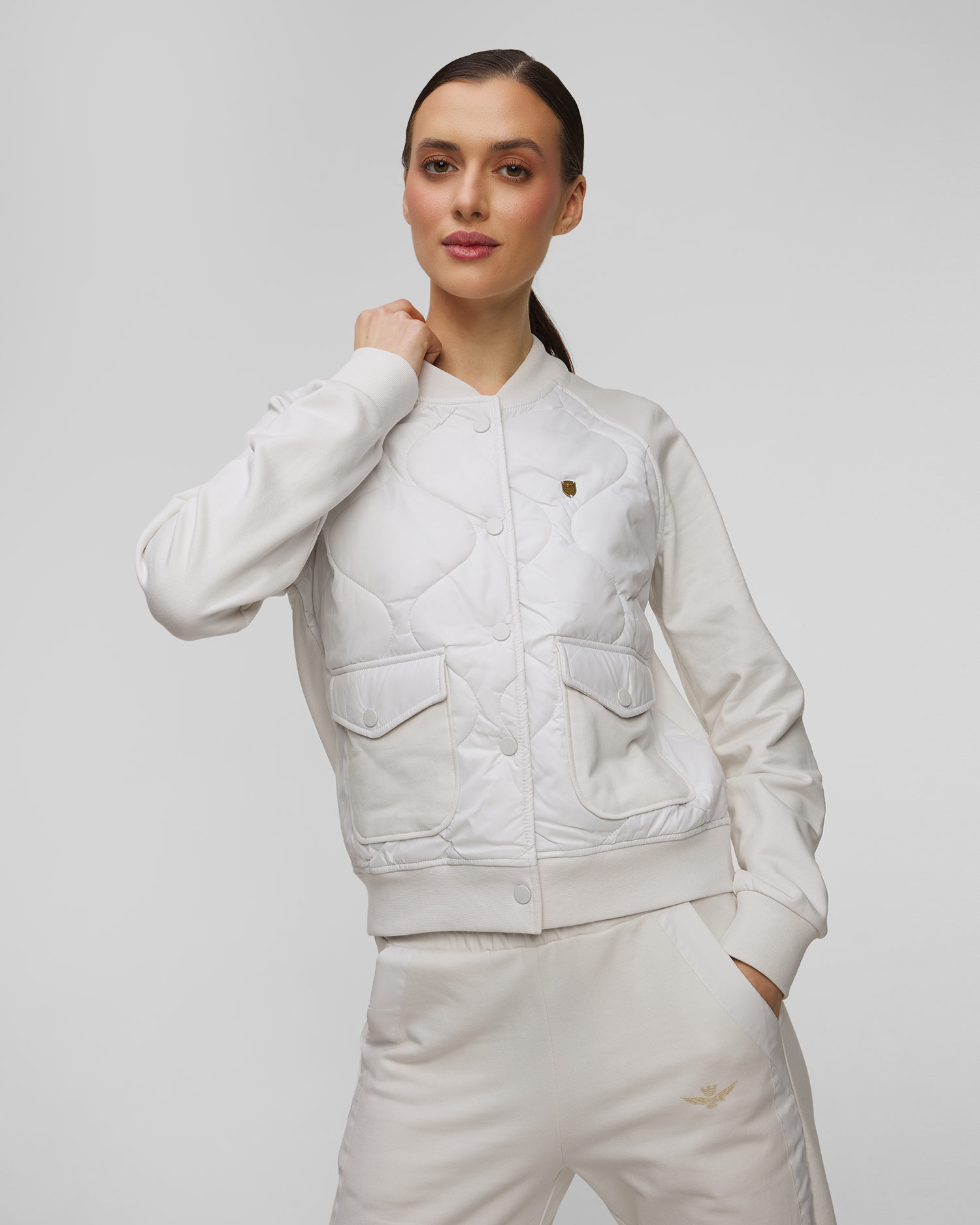 Aeronautica Militare Damen-Sweatshirt in Weiß