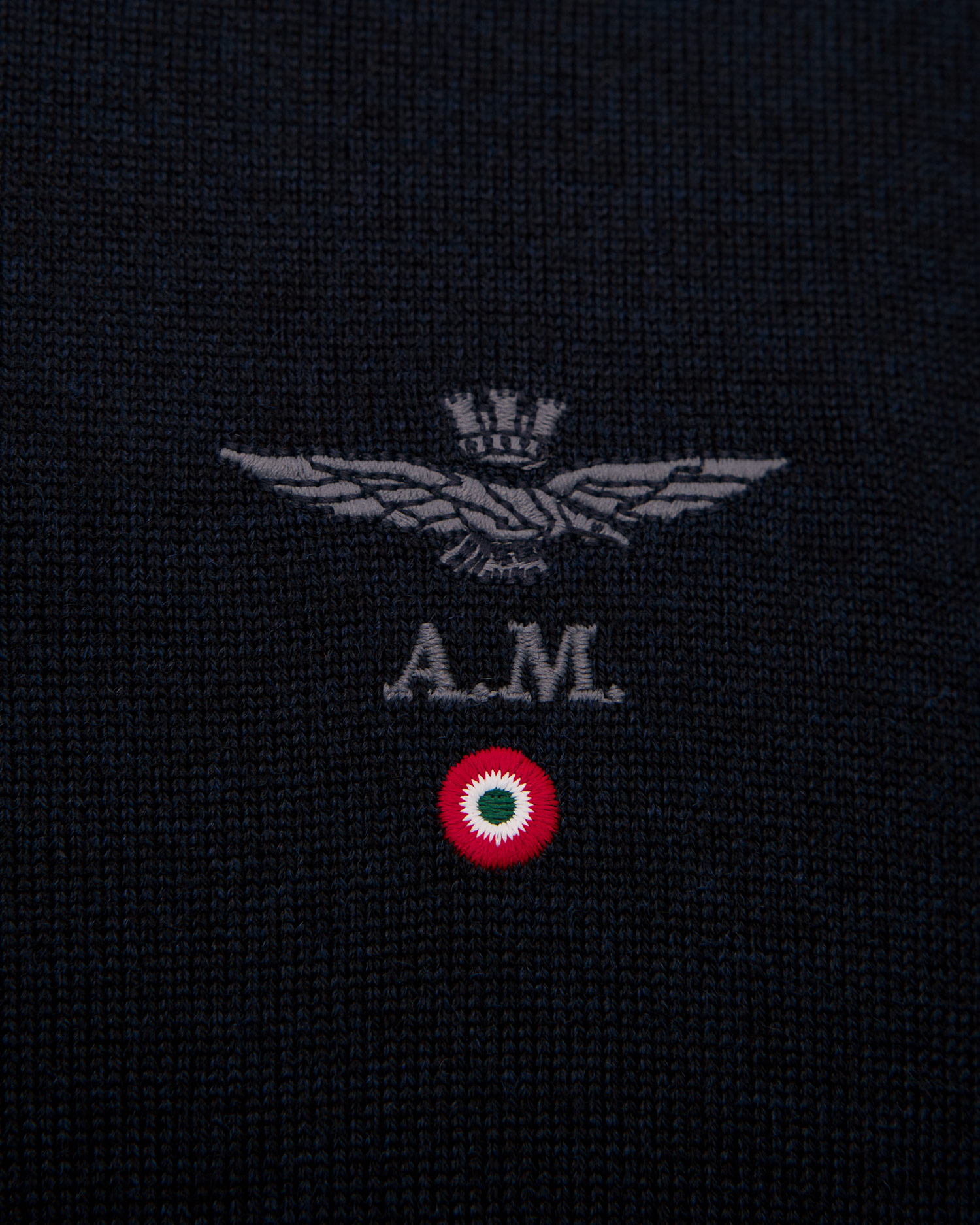 Aeronautica Militare Wollpullover für Herren in Marineblau
