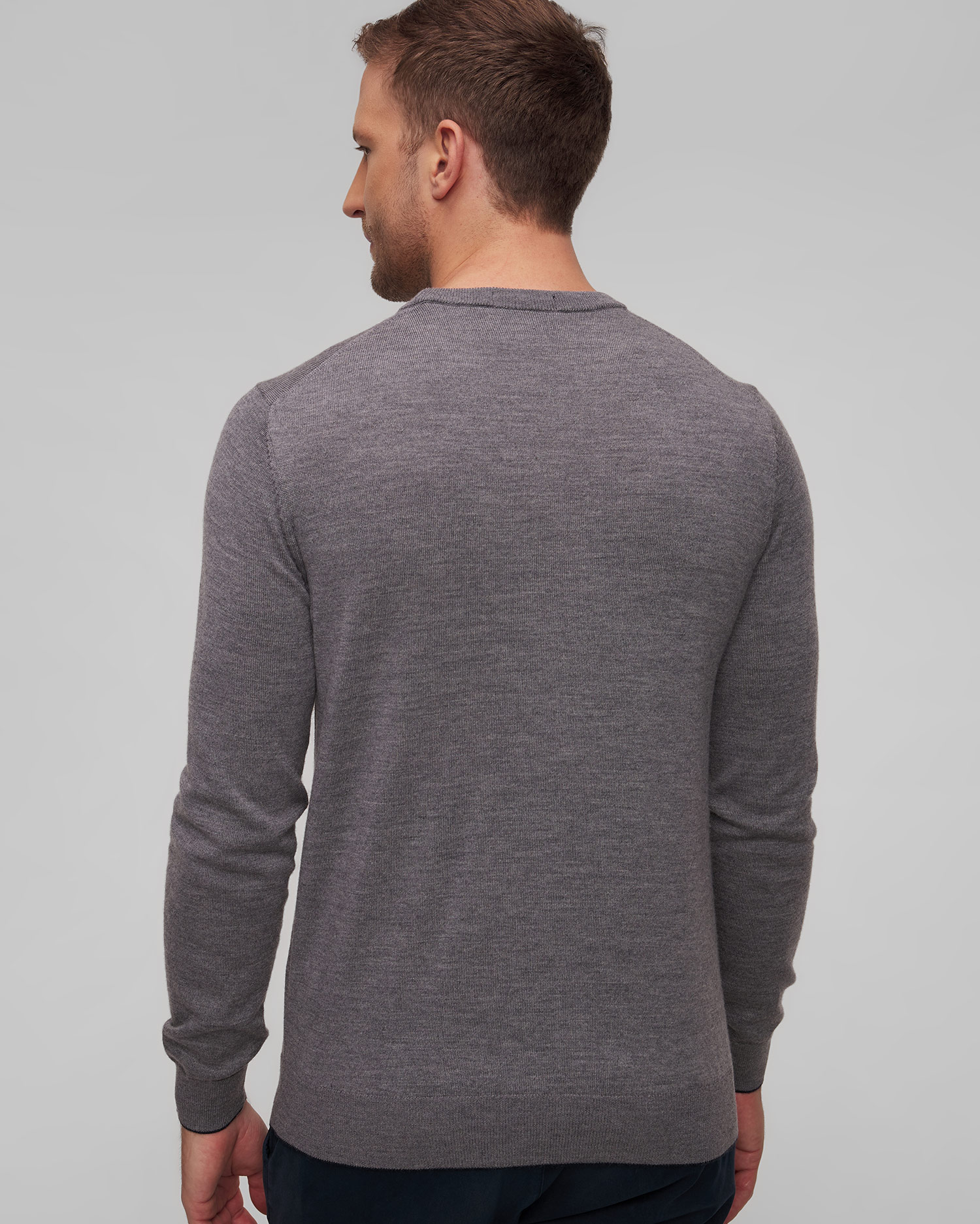 Aeronautica Militare Wollpullover für Herren in Grau