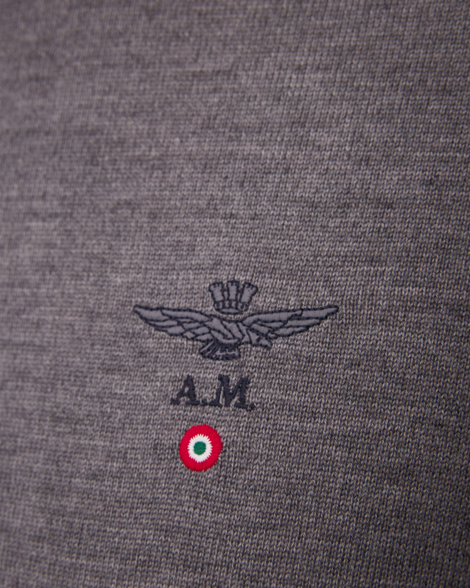 Aeronautica Militare Wollpullover für Herren in Grau