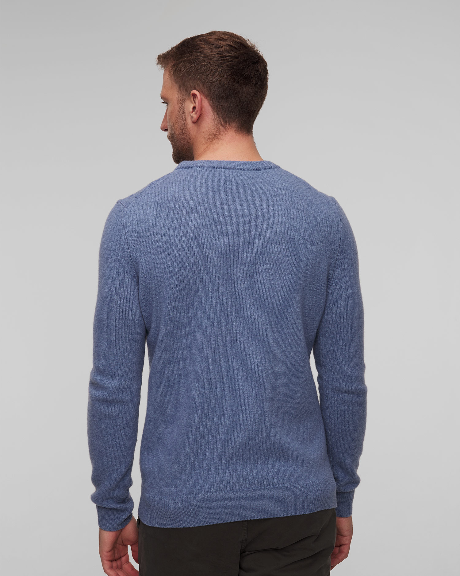Maglione blu in lana da uomo Aeronautica Militare