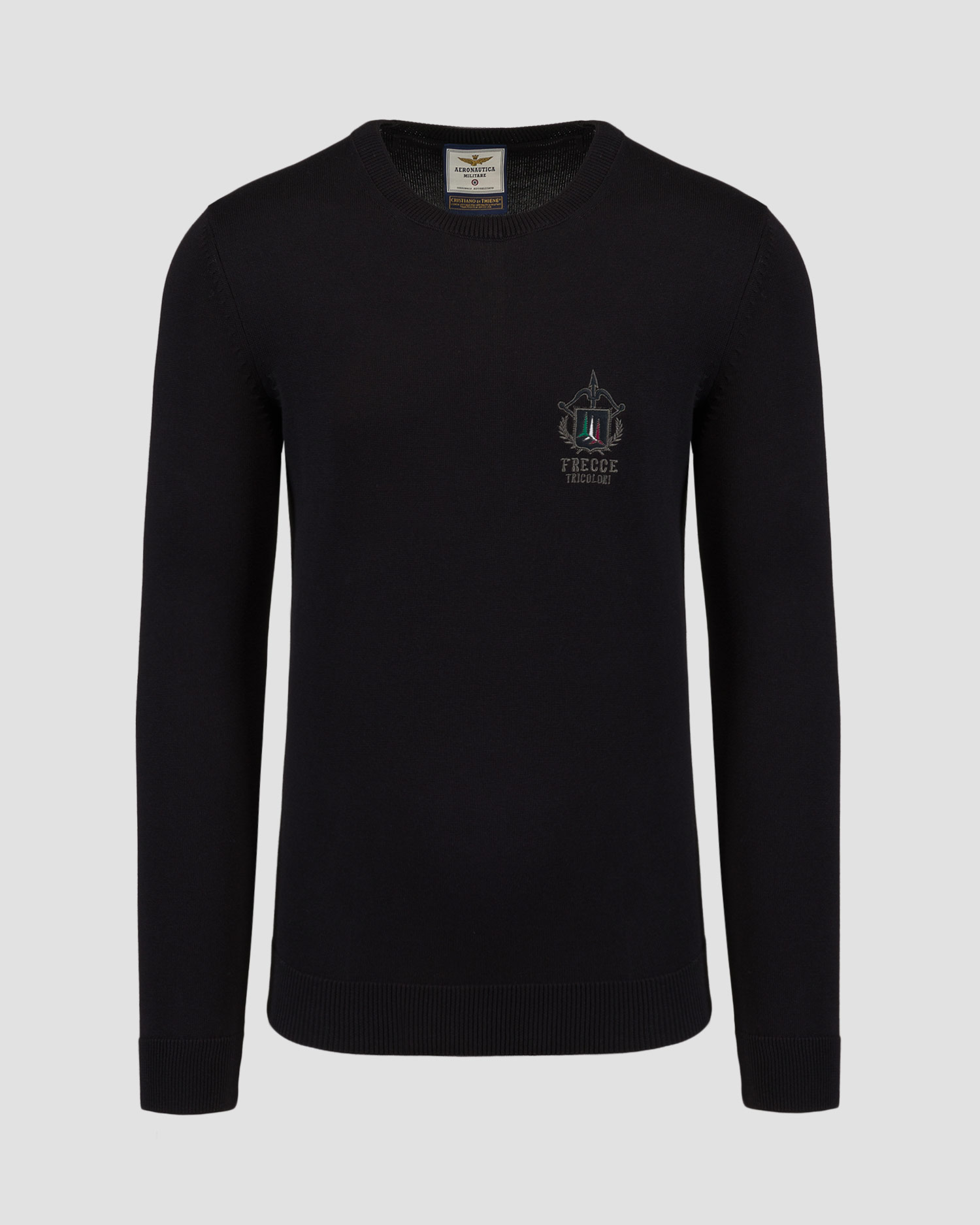 Czarny sweter męski Aeronautica Militare
