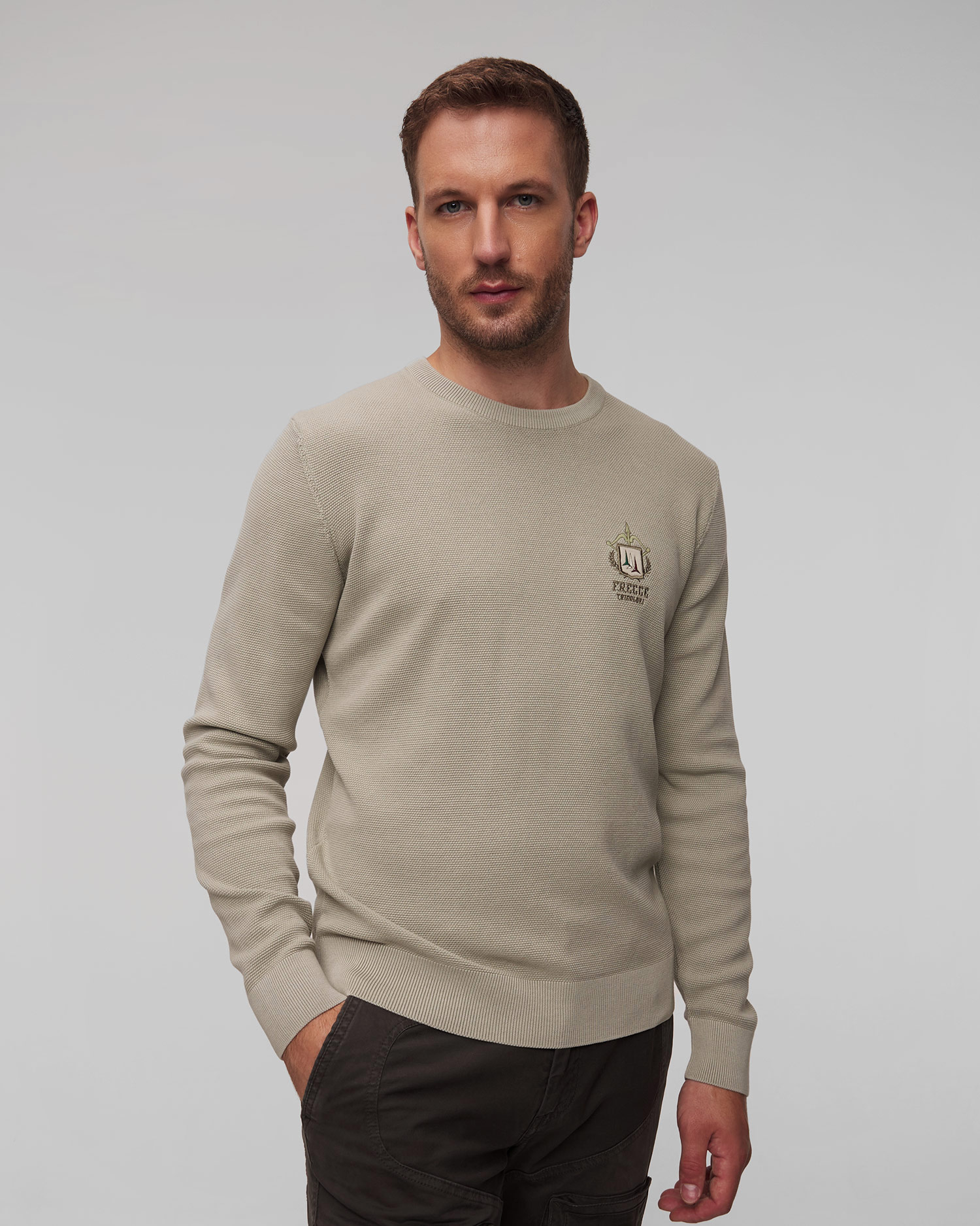 Zielony sweter męski Aeronautica Militare