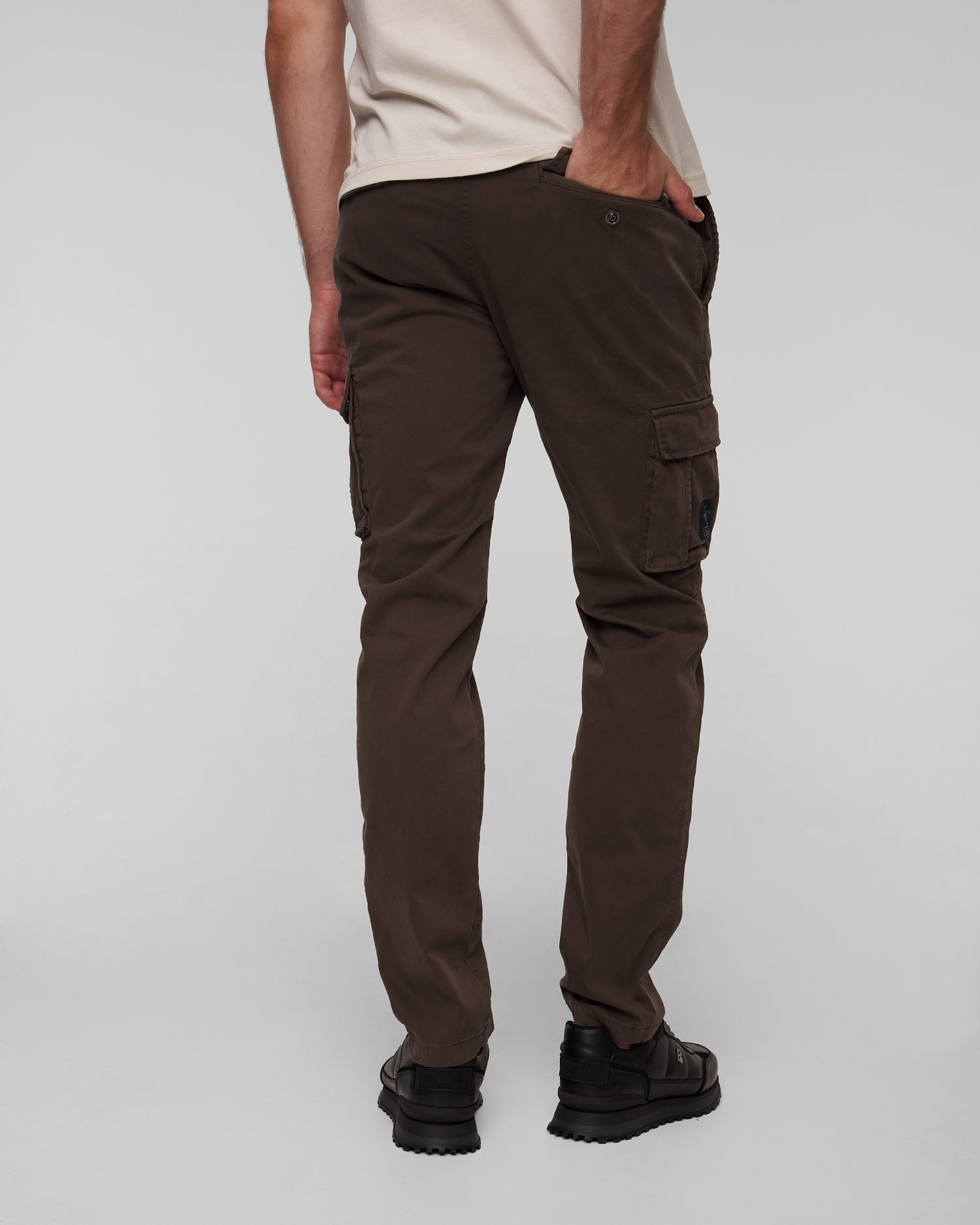 Pantalon cargo marron pour hommes Aeronautica Militare
