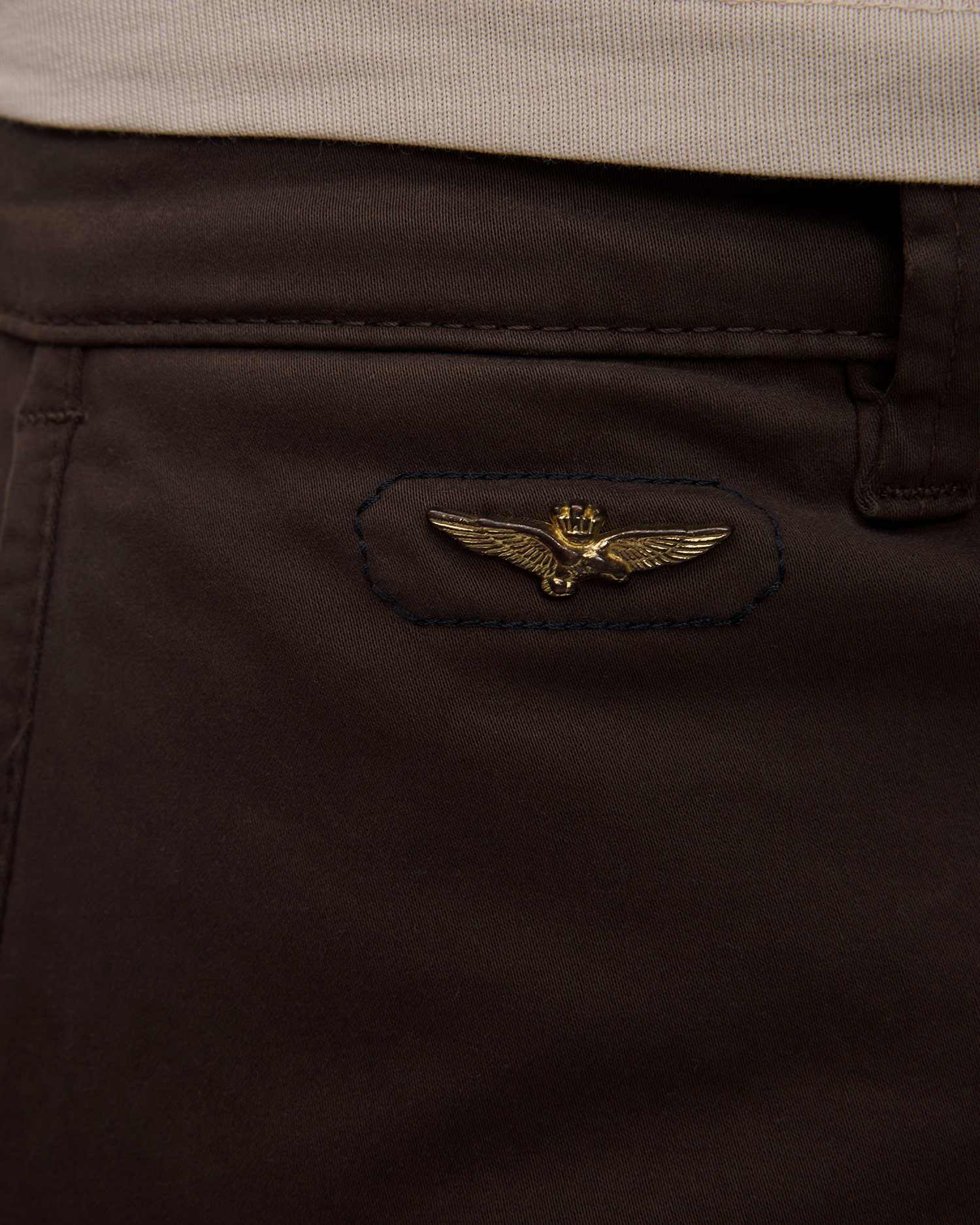 Pantalon cargo marron pour hommes Aeronautica Militare