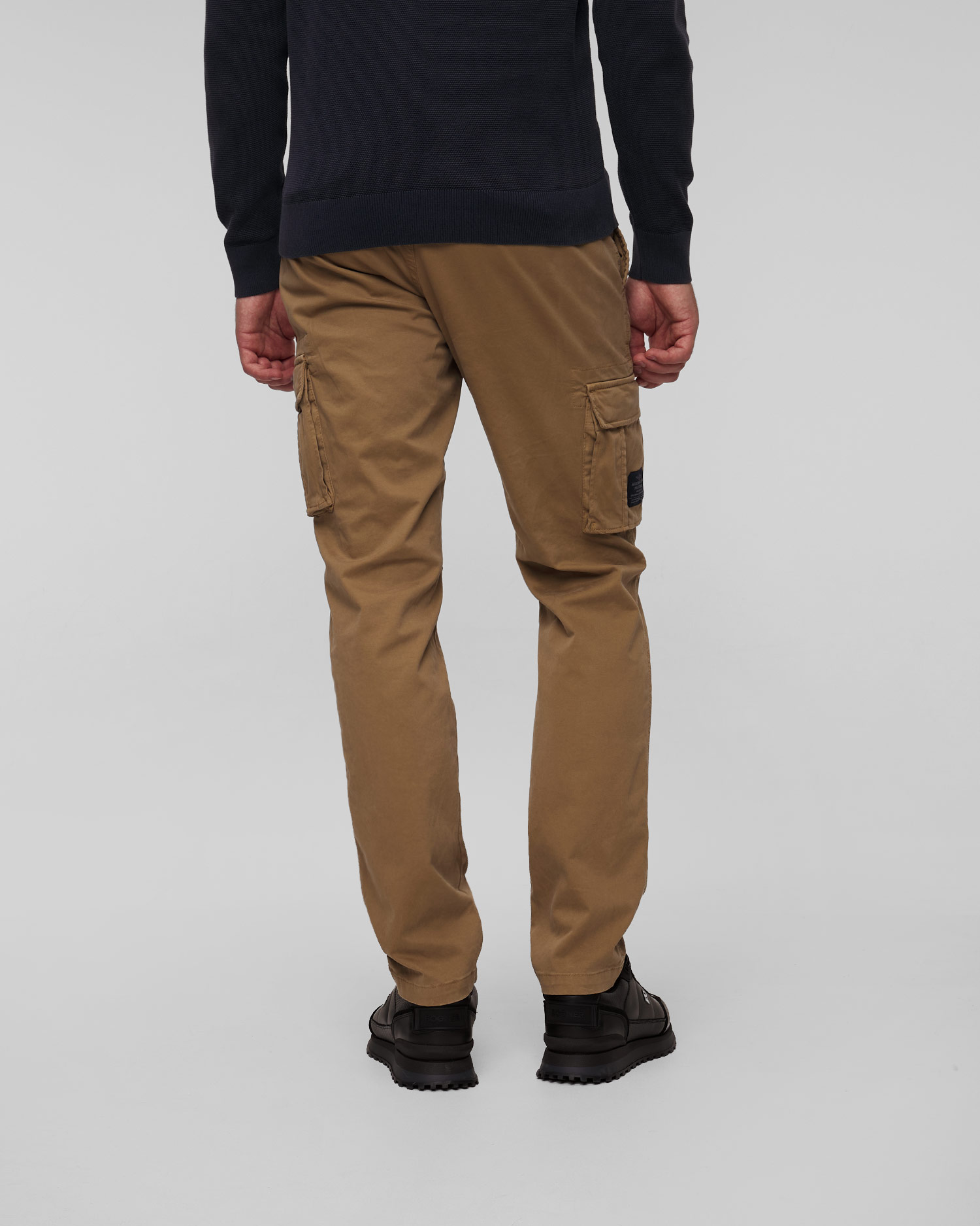Pantalon cargo marron clair pour hommes Aeronautica Militare