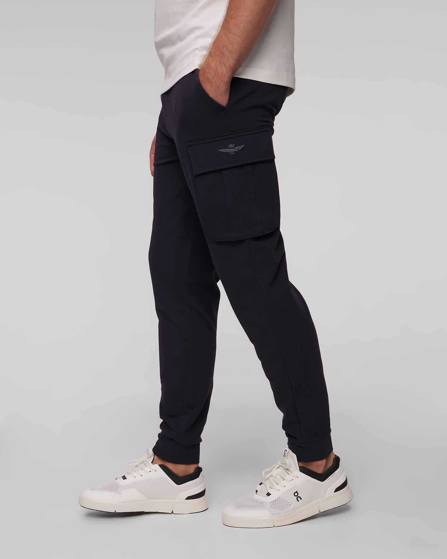 Pantalon de survêtement bleu marine pour hommes Aeronautica Militare