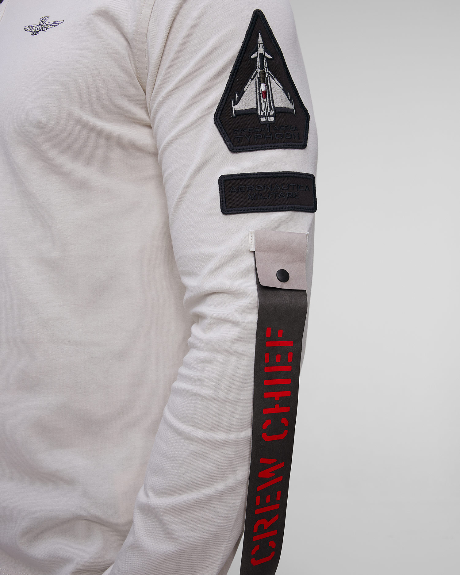 Men's white longsleeve Aeronautica Militare