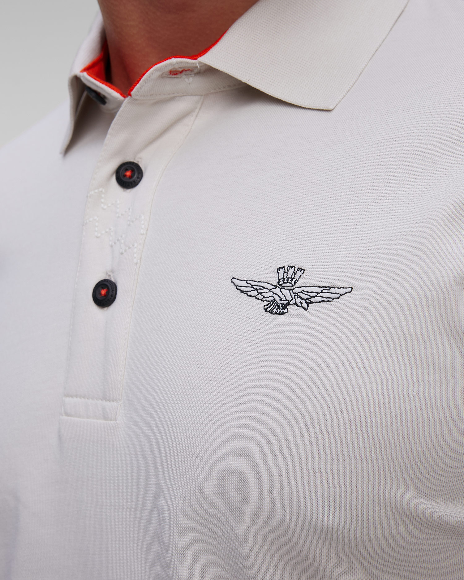 Aeronautica Militare Langarmshirt für Herren in Weiß