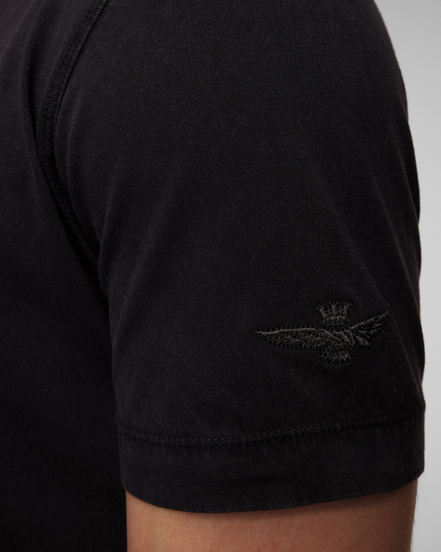 Men's black T-shirt Aeronautica Militare