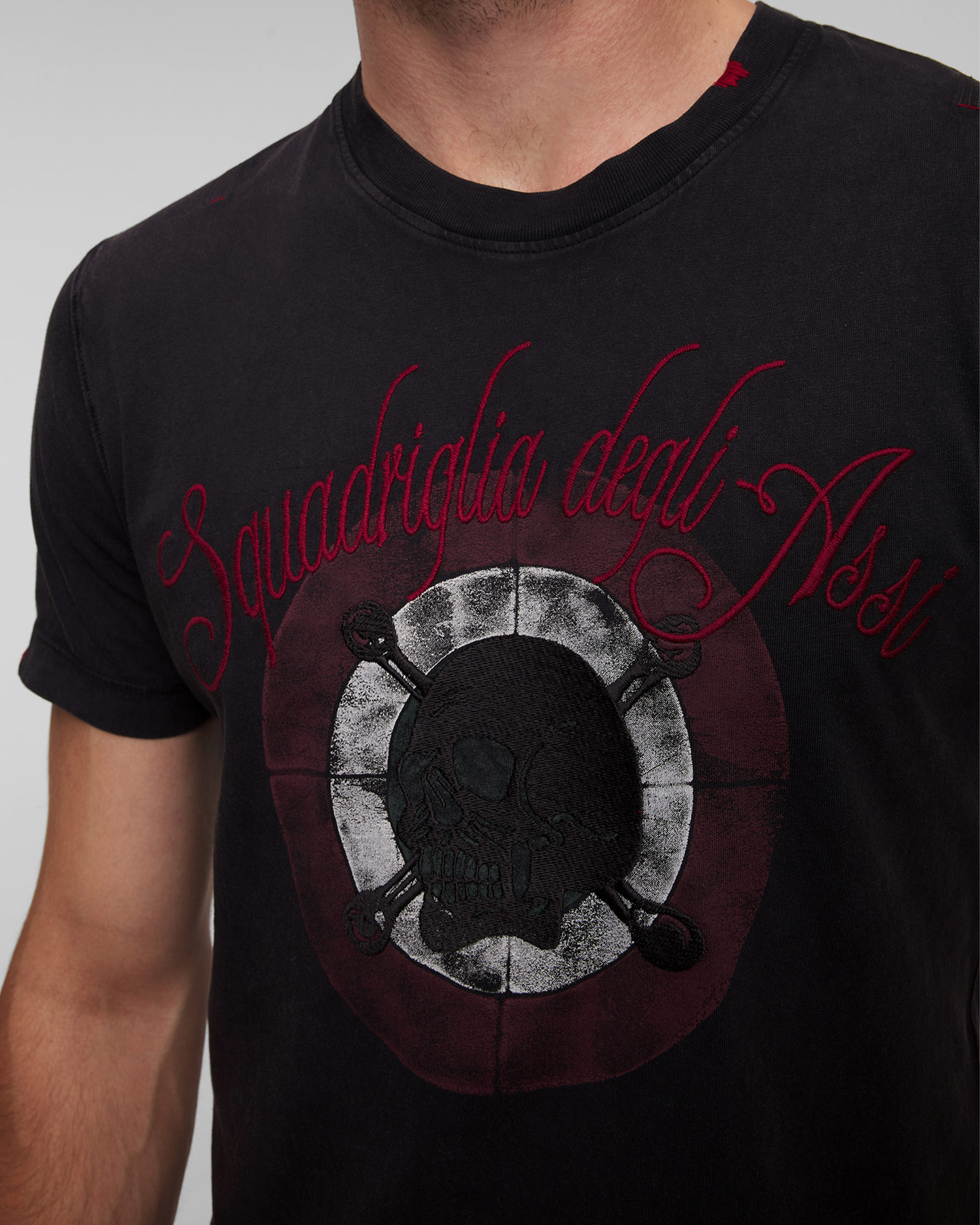 Men's black T-shirt Aeronautica Militare