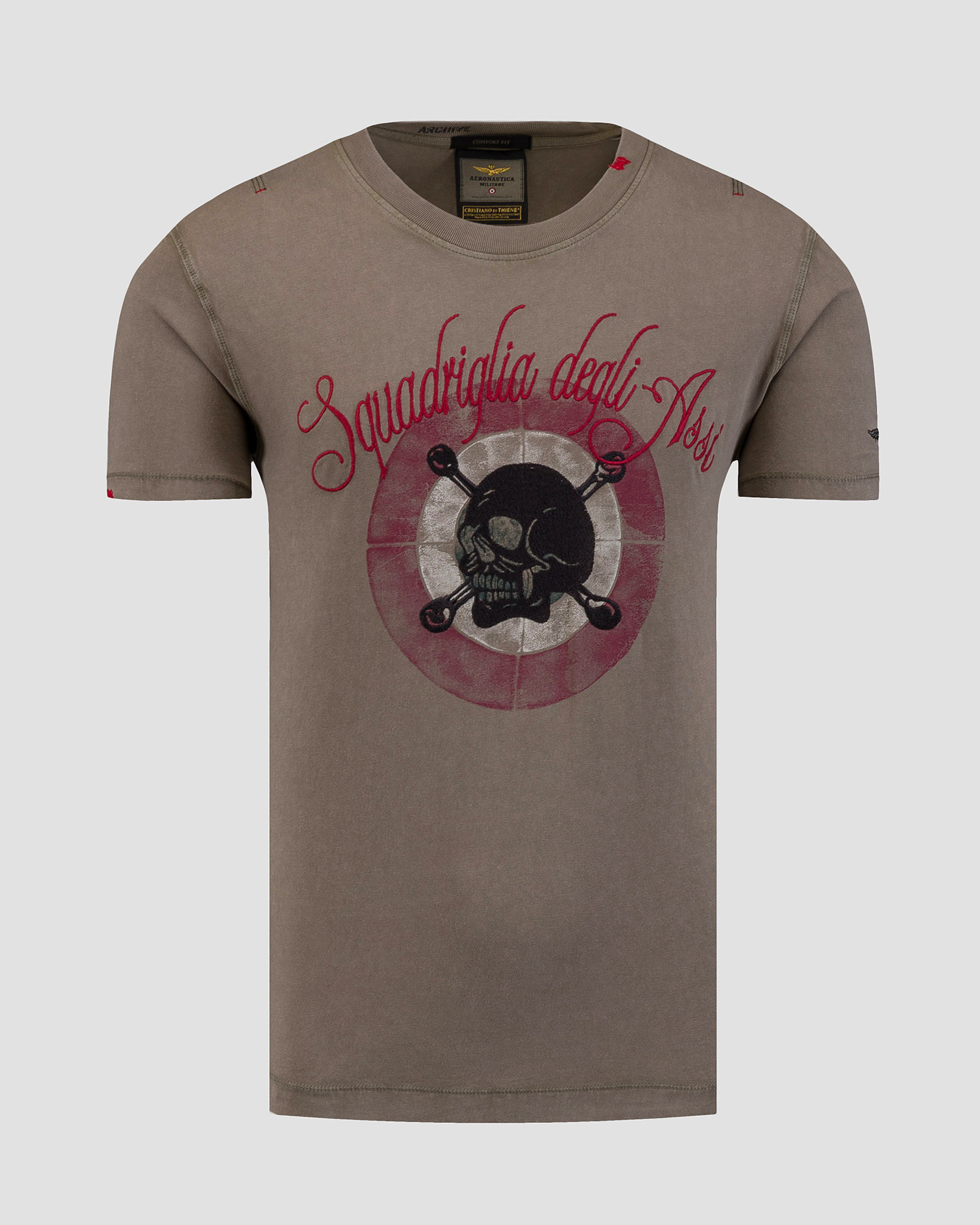 Men's green T-shirt Aeronautica Militare