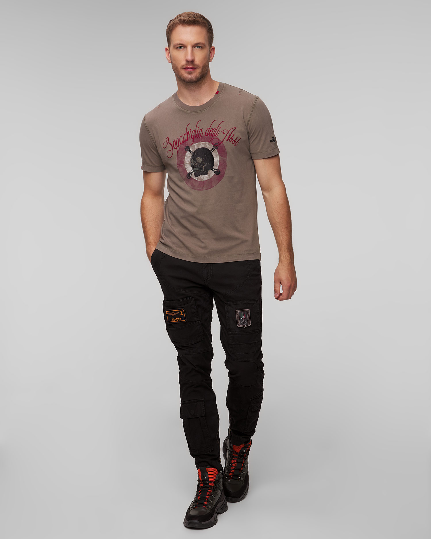 Men's green T-shirt Aeronautica Militare