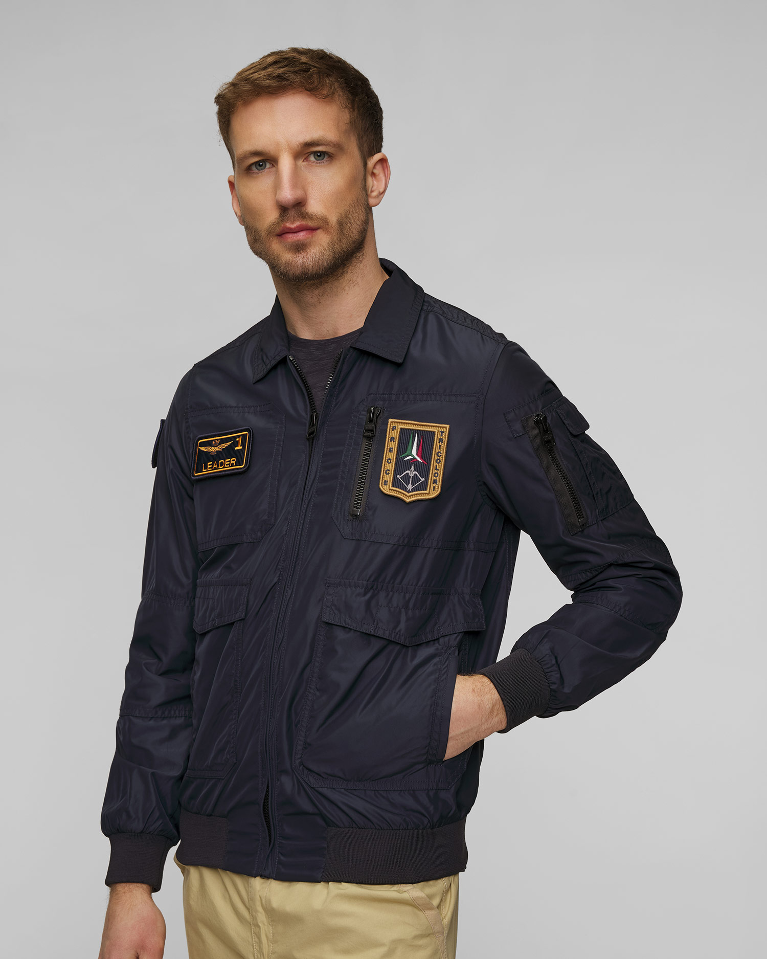 Pánska tmavomodrá bunda Aeronautica Militare