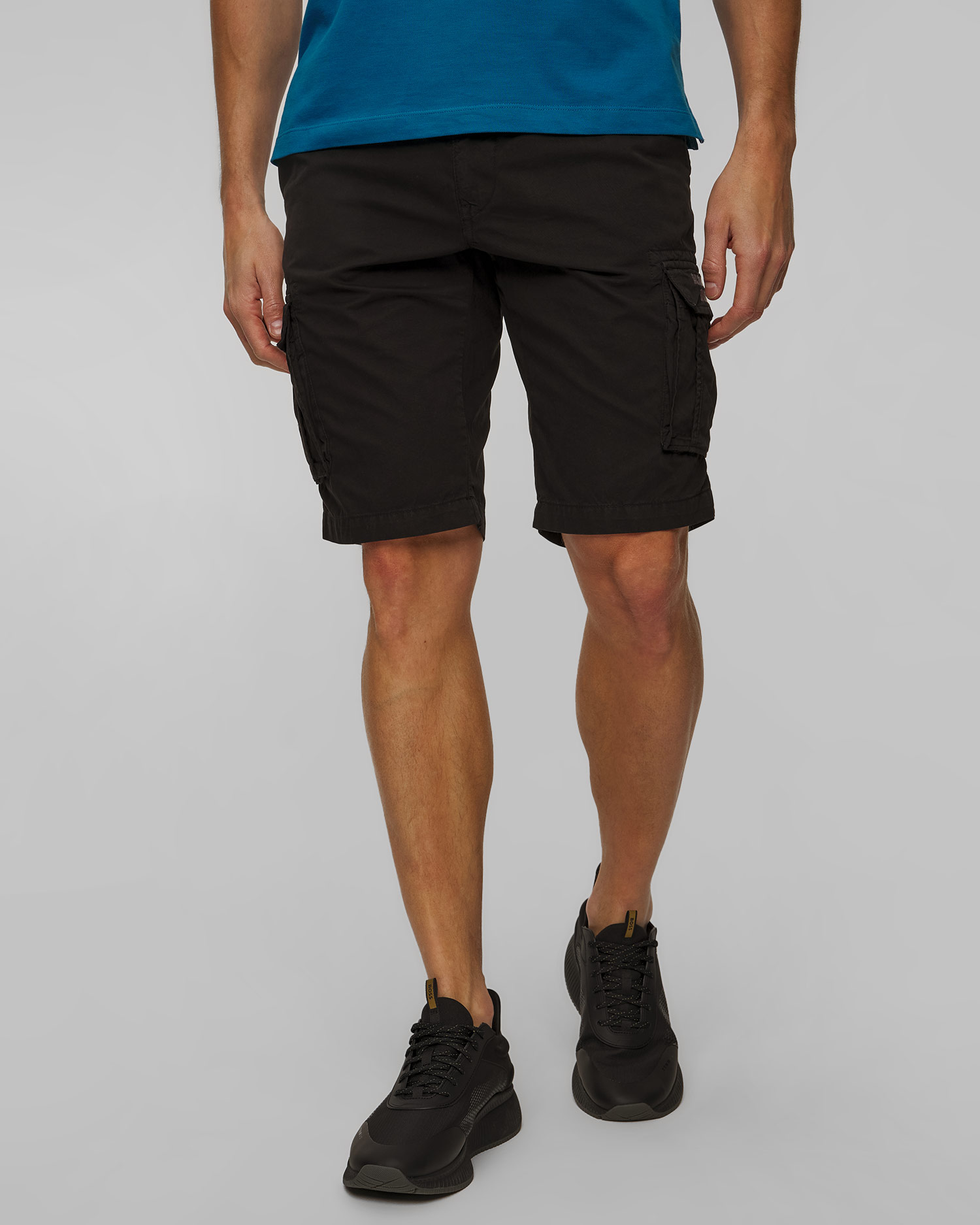 Aeronautica Militare Cargoshorts für Herren in Schwarz