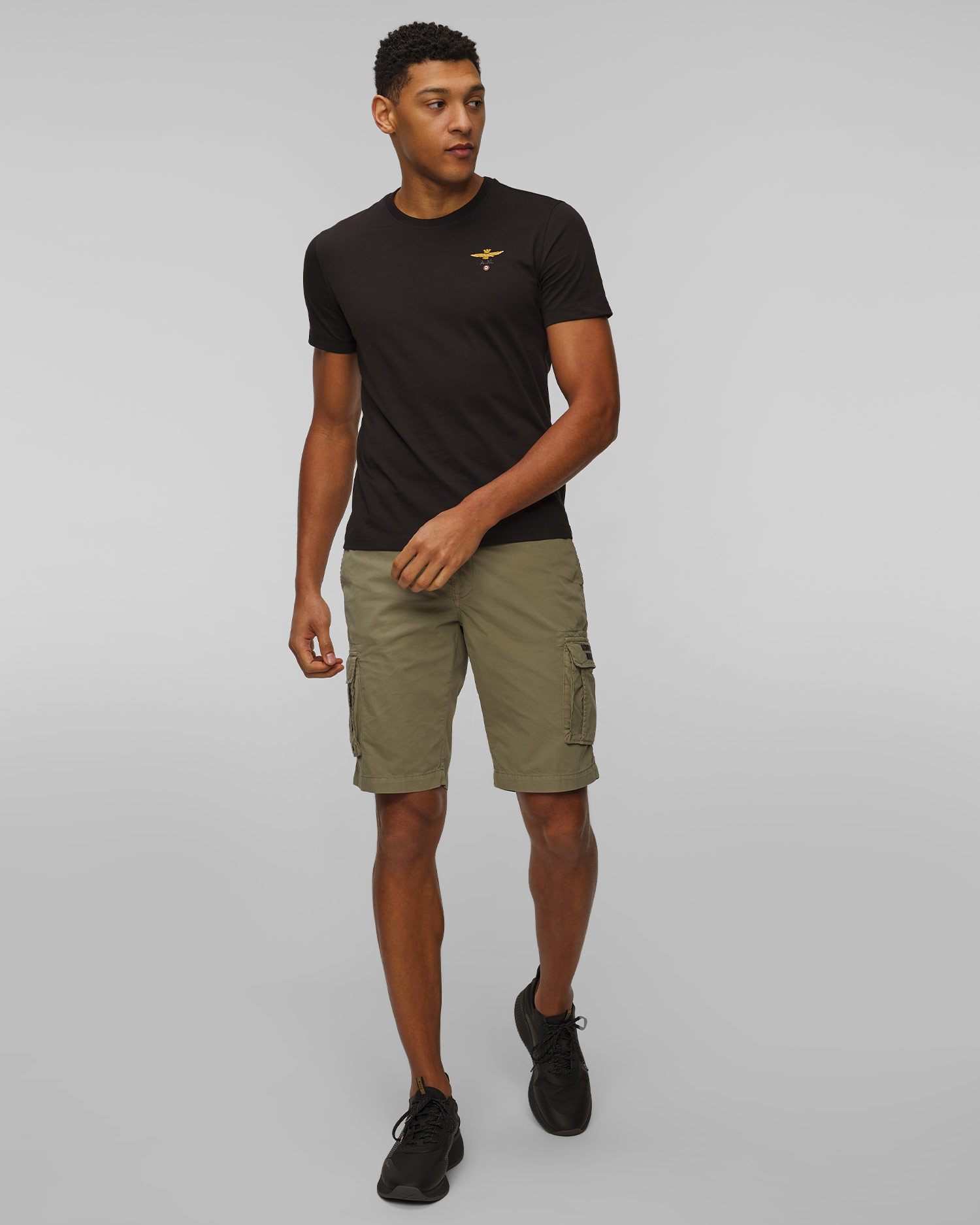 Aeronautica Militare Cargoshorts für Herren in Grün