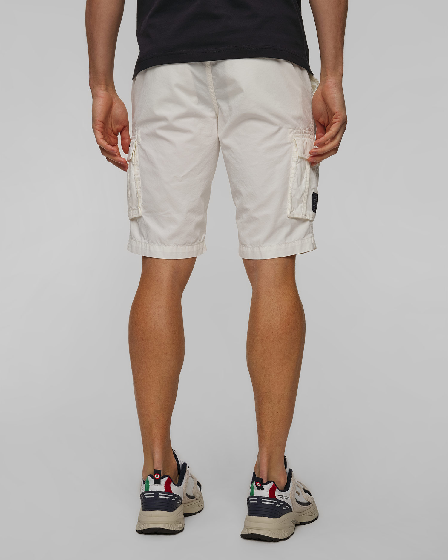 Short cargo blanc pour hommes Aeronautica Militare