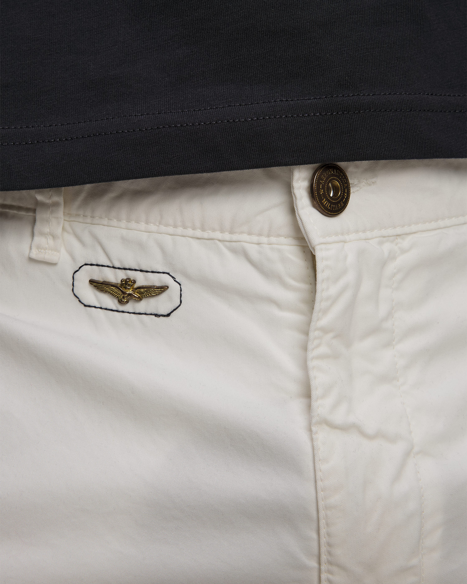 Short cargo blanc pour hommes Aeronautica Militare