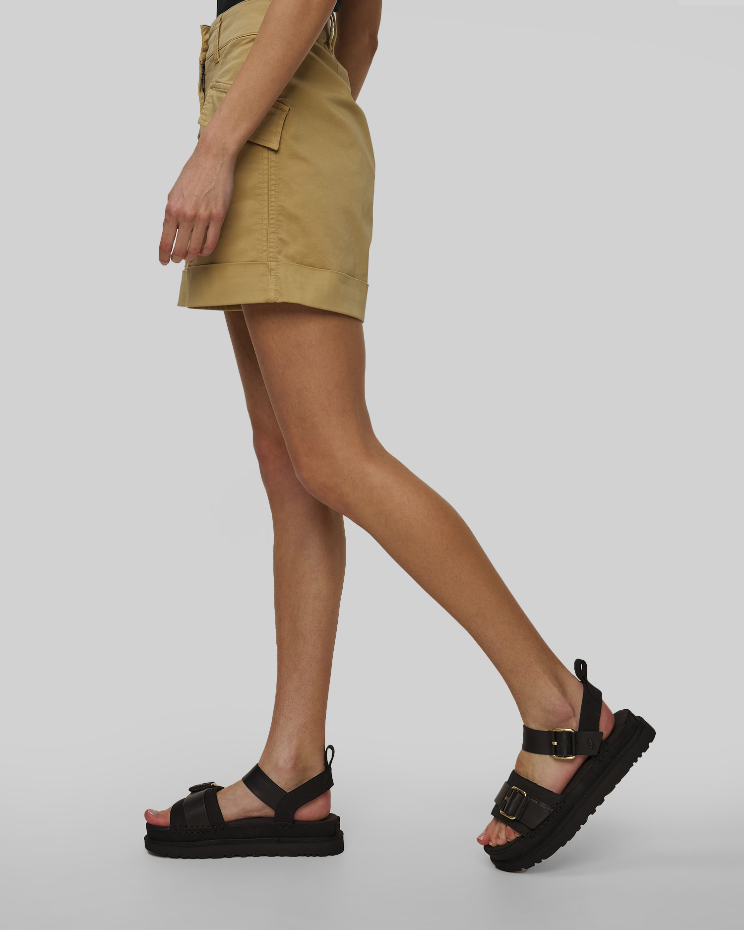 Short marron pour femmes Aeronautica Militare