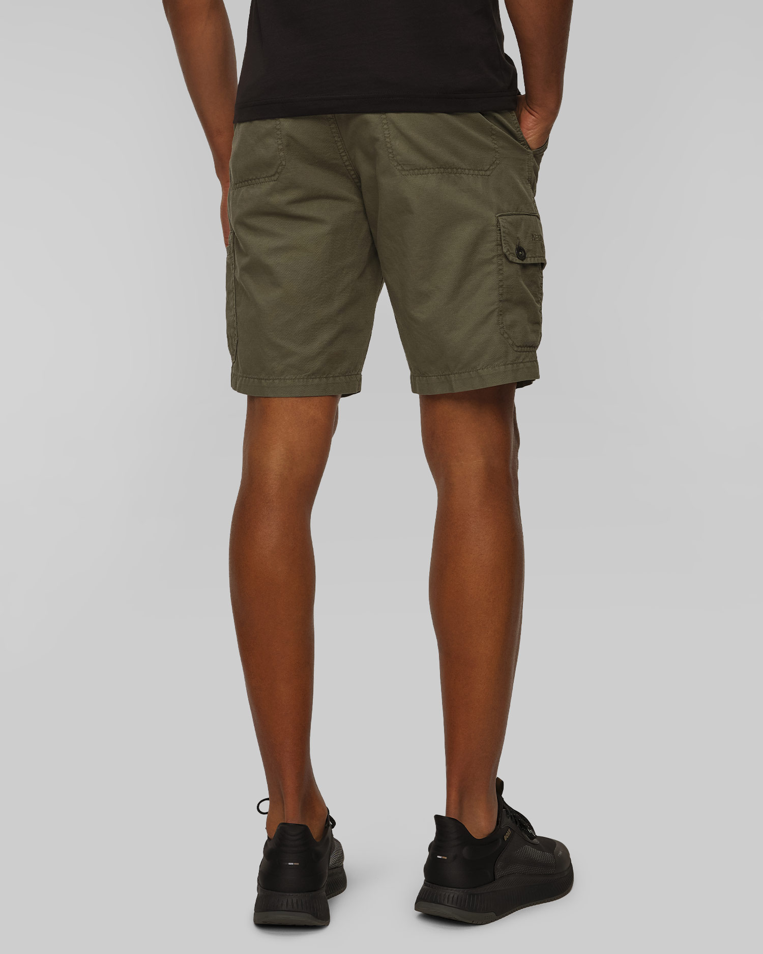 Pánské lněné šortky Aeronautica Militare