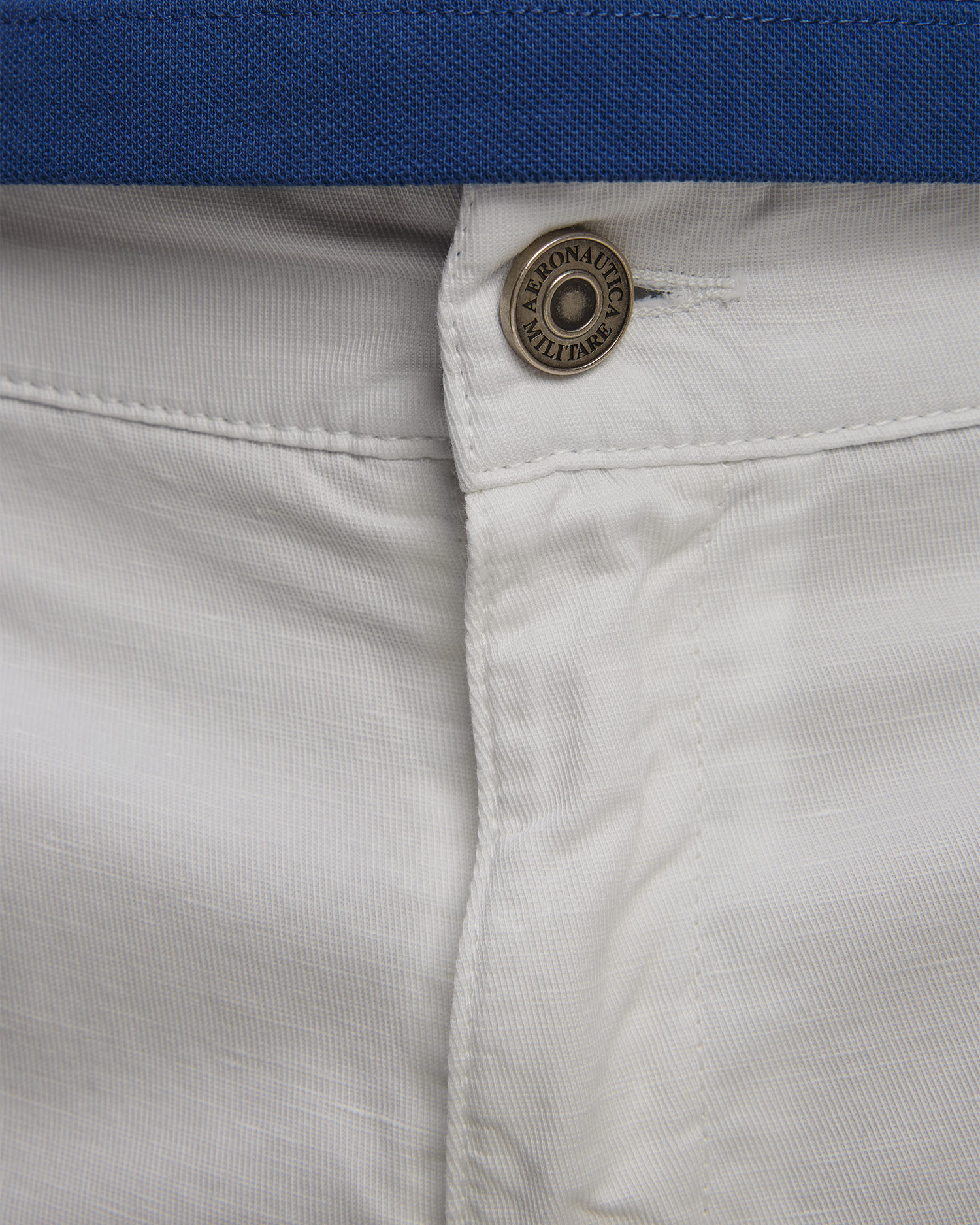 Short avec lin blanc pour hommes Aeronautica Militare