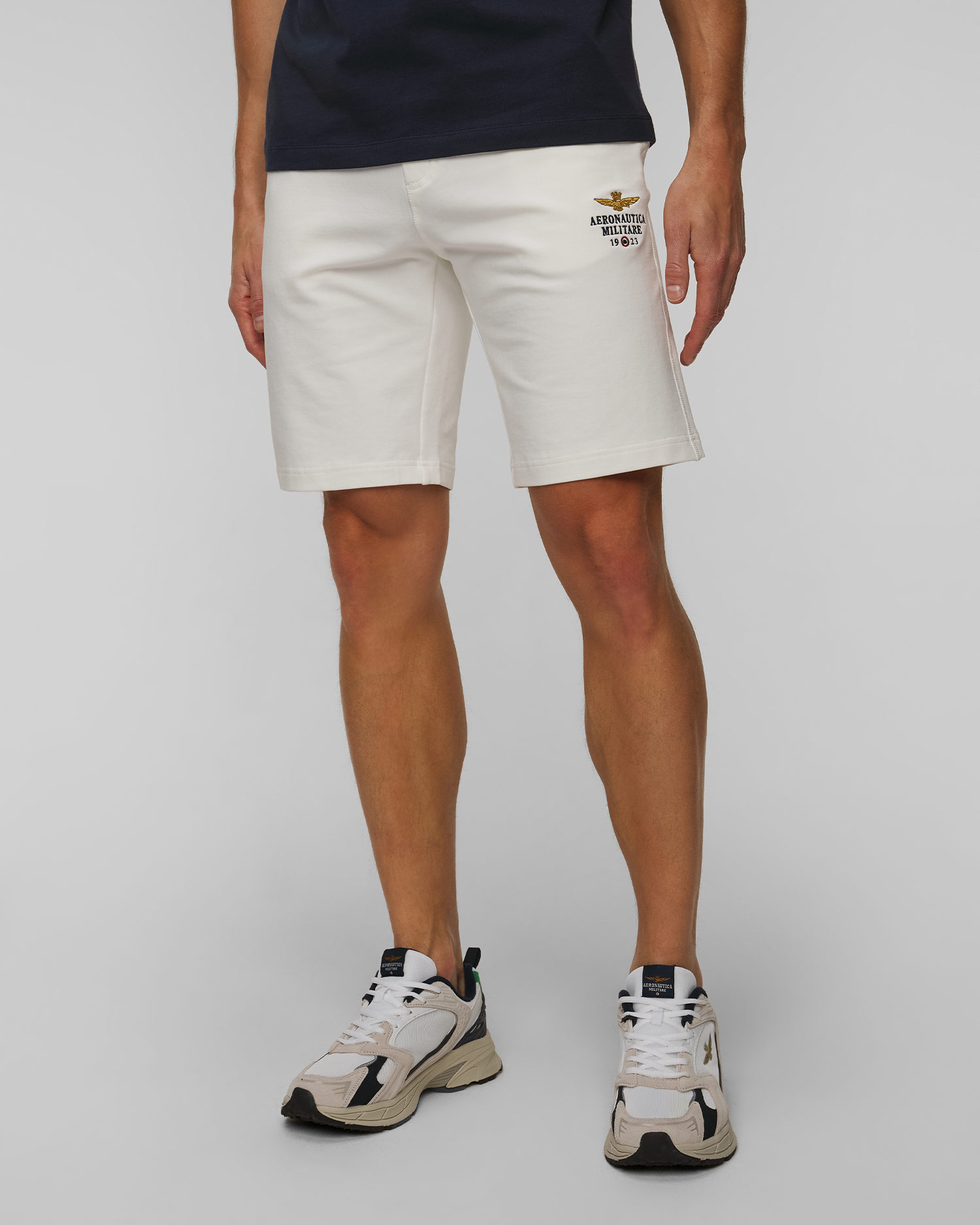 Shorts da tuta bianchi da uomo Aeronautica Militare